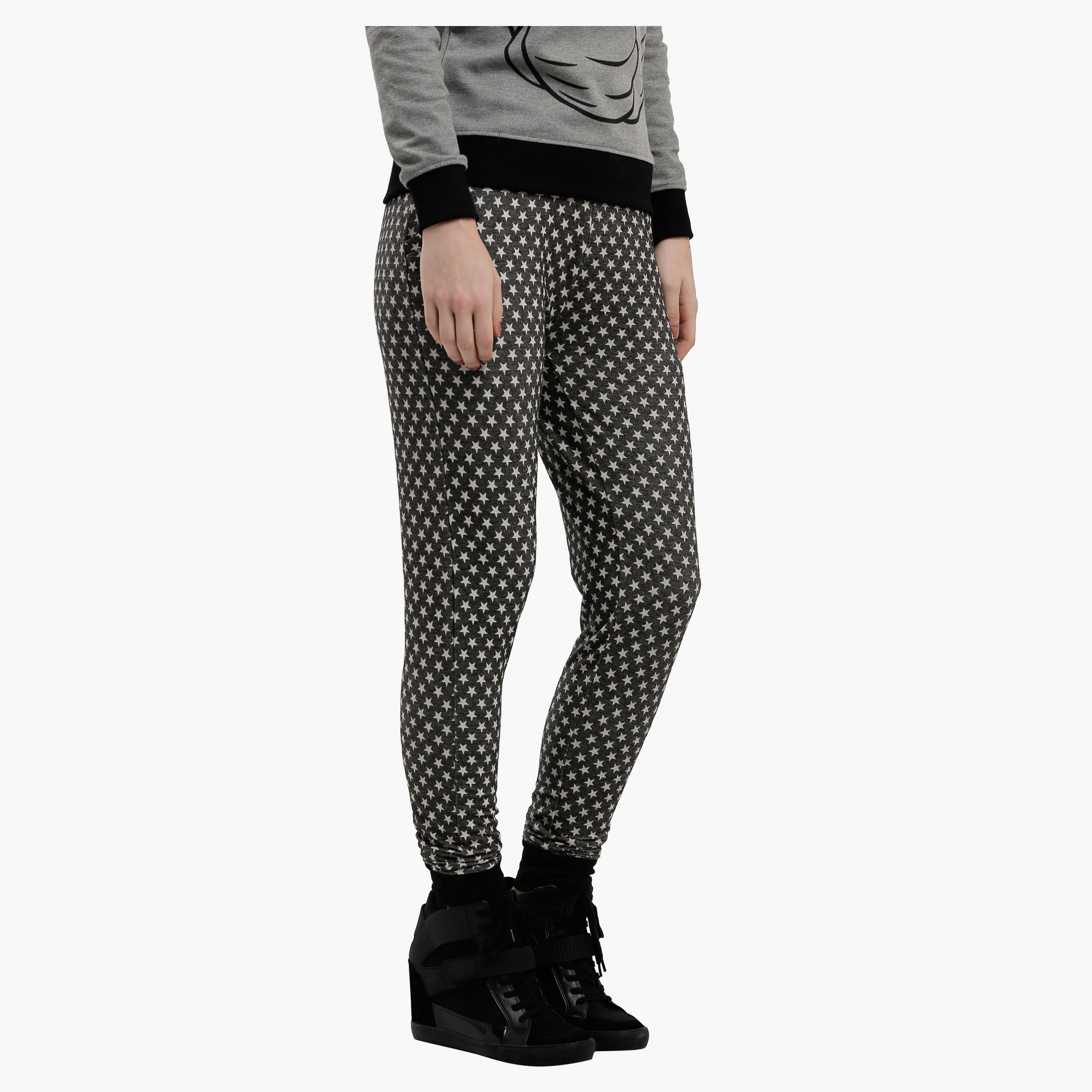 Smiley World Printed Jog Pants with Elasticised Waistband-women-clothing-bottoms-joggers-image-3