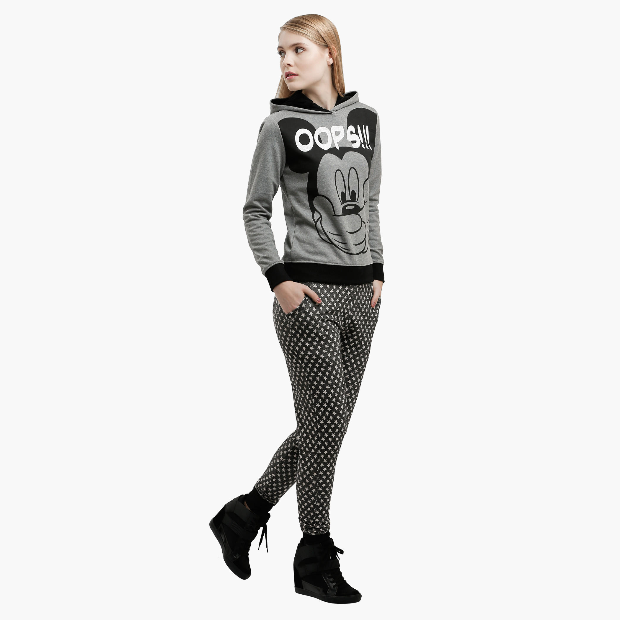 Smiley World Printed Jog Pants with Elasticised Waistband-women-clothing-bottoms-joggers-image-5