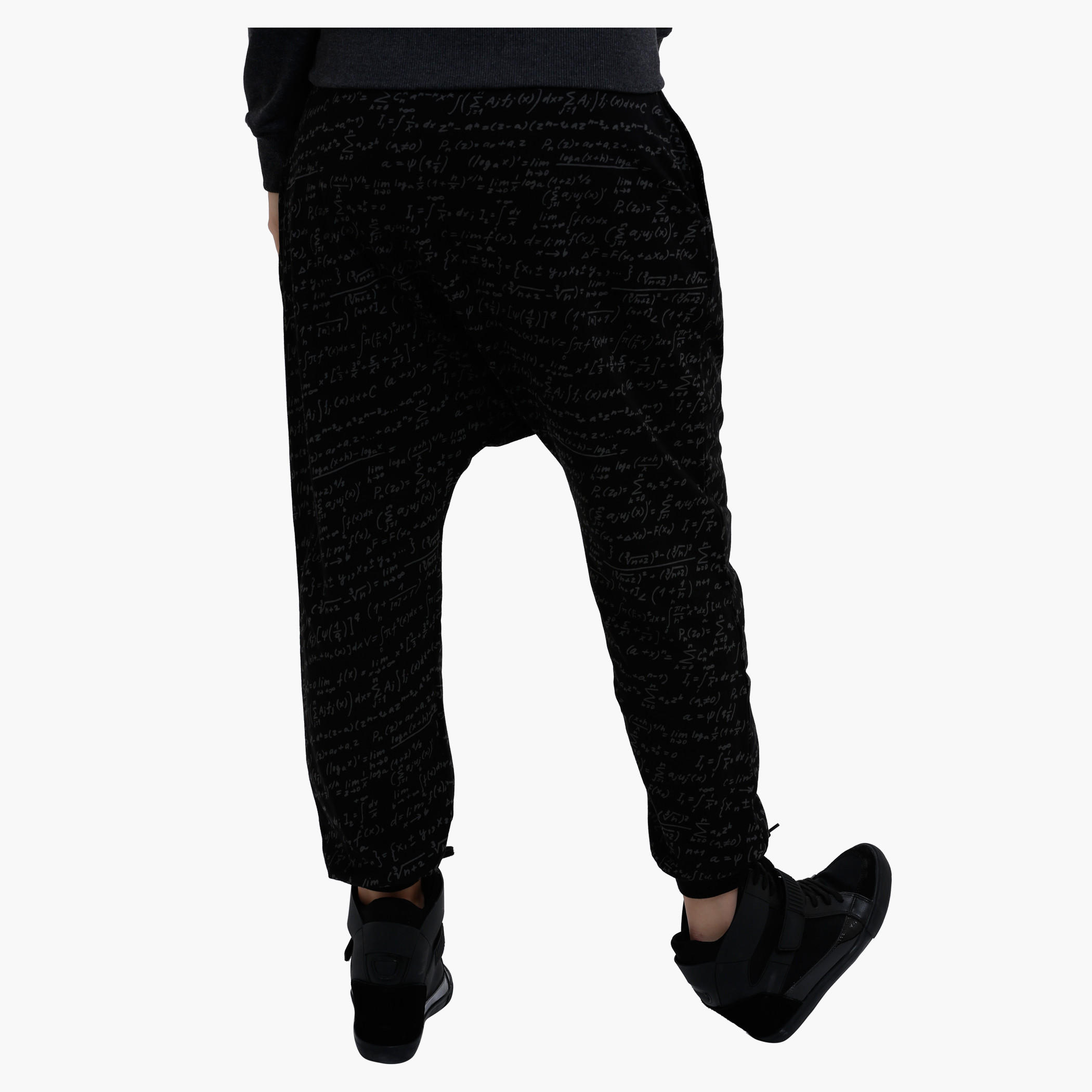 Smiley World Printed Pants with Elasticised Cuffs-women-clothing-bottoms-trousers-image-2