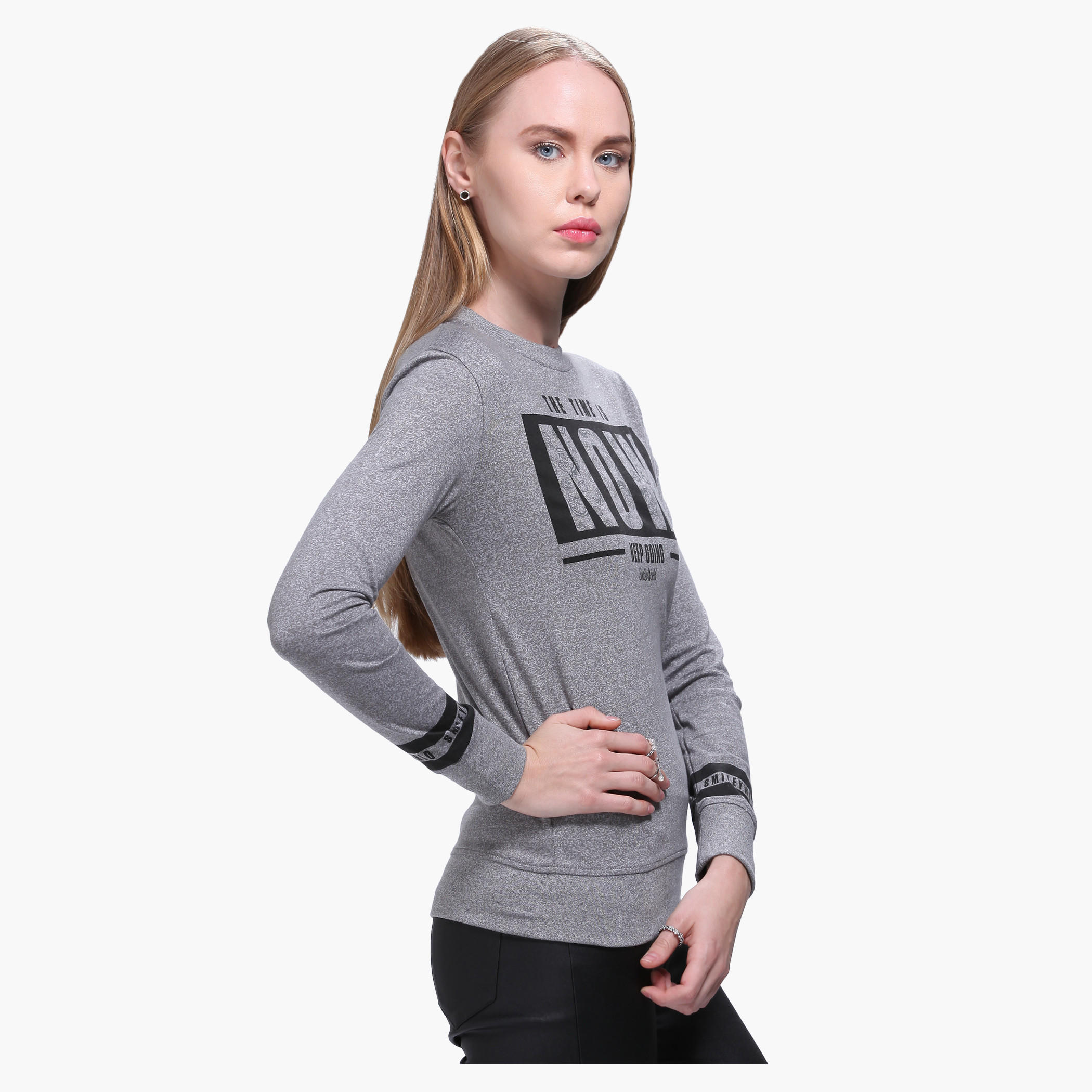 Smiley World Printed Sweatshirt with Long Sleeves-women-winterwear-hoodiesandsweatshirts-sweatshirts-image-3