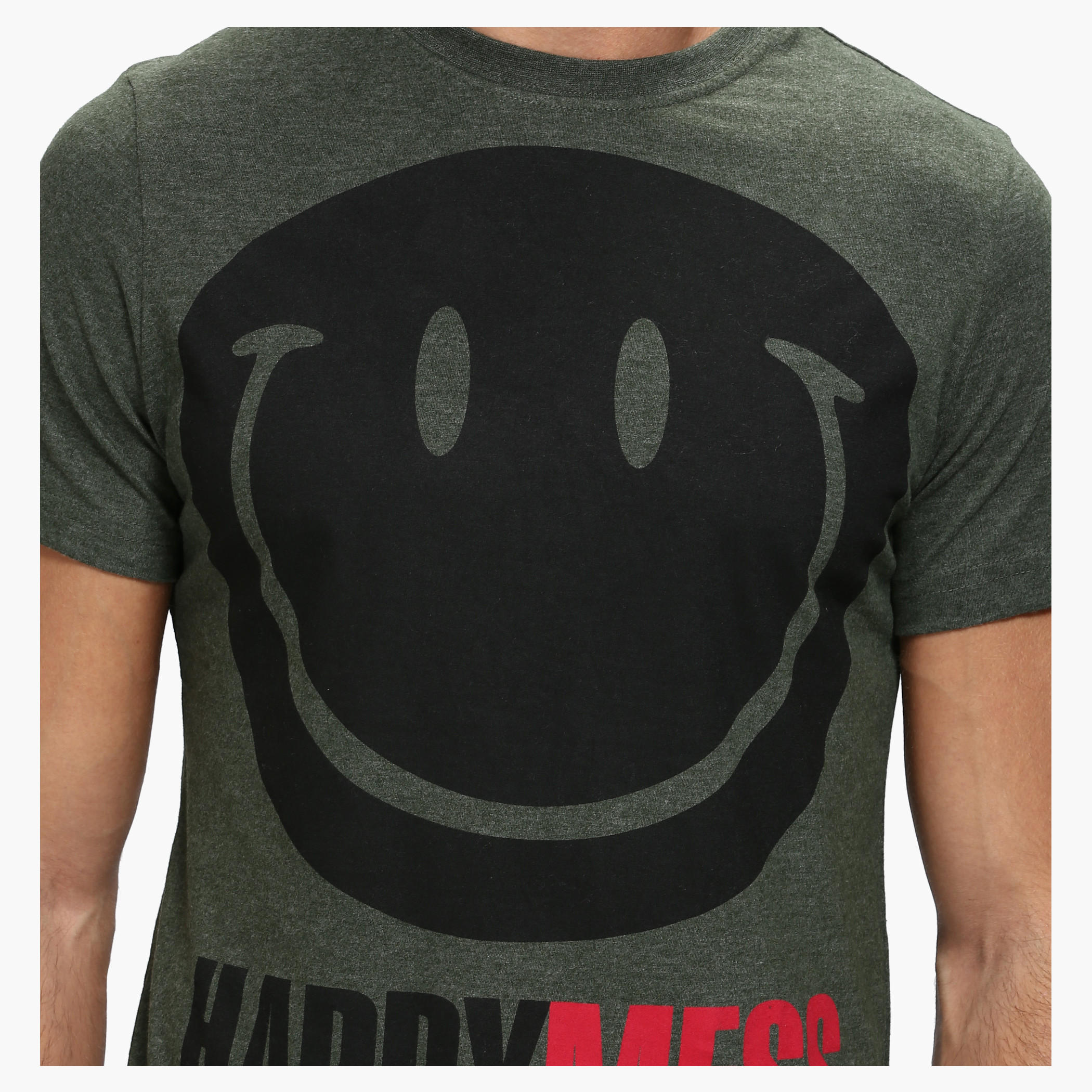 Smiley World Graphic Print T-Shirt with Short Sleeves-men-clothing-tshirtsandpolos-tshirts-image-4