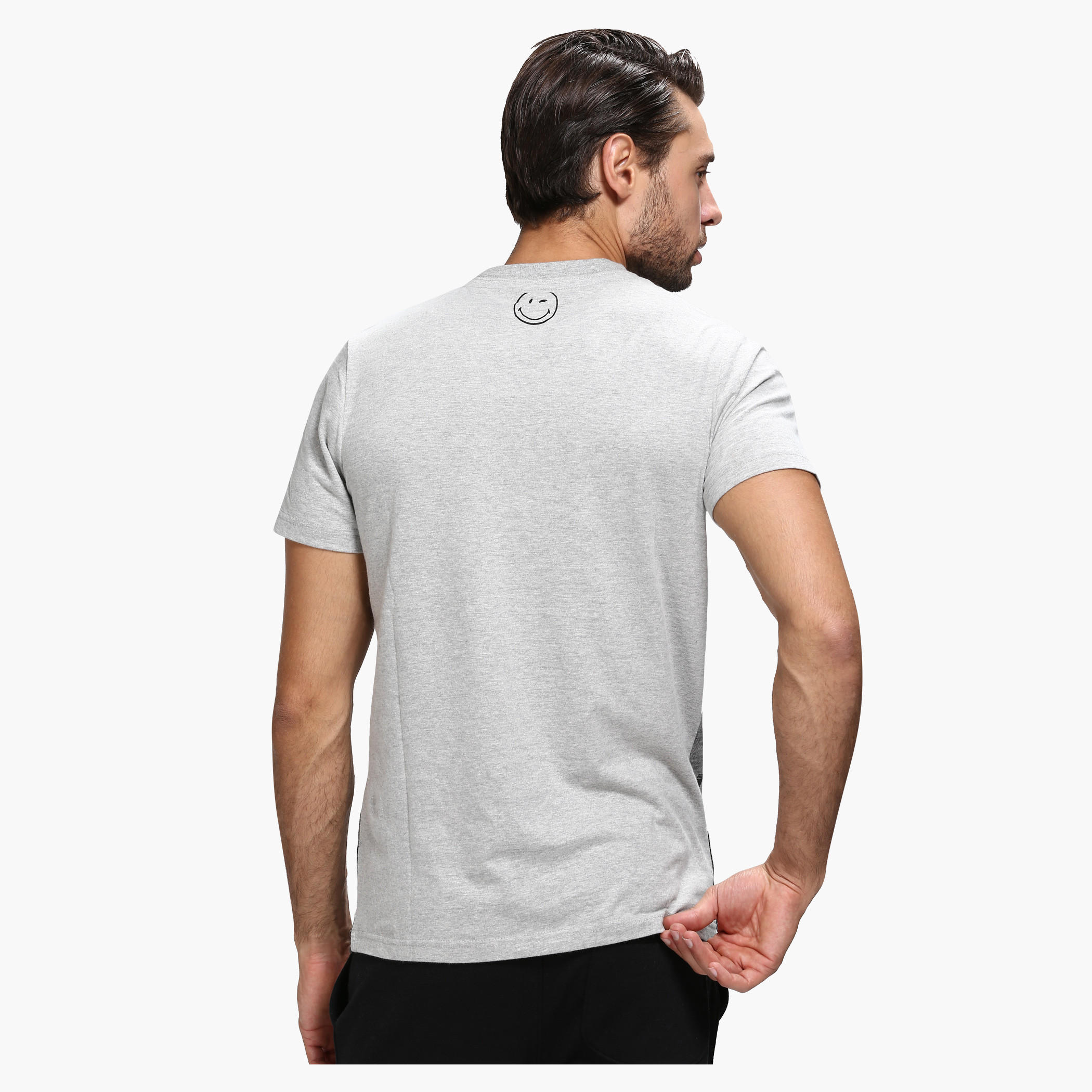 Smiley World Printed T-Shirt with Short Sleeves-men-clothing-tshirtsandpolos-tshirts-image-2