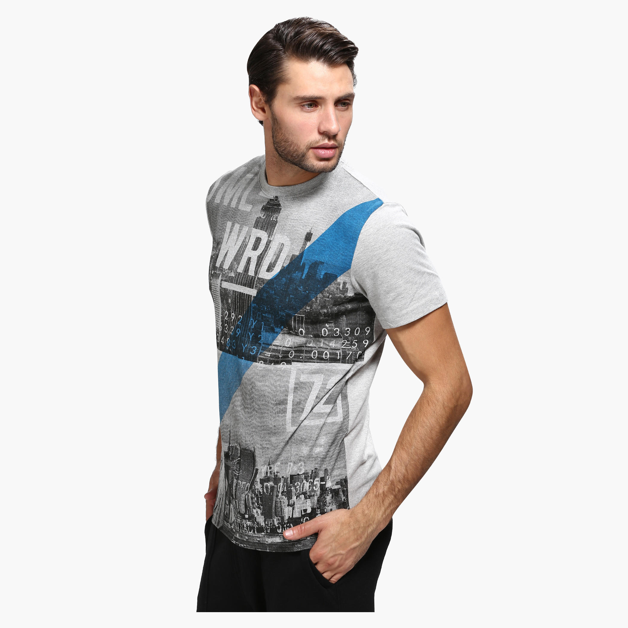 Smiley World Printed T-Shirt with Short Sleeves-men-clothing-tshirtsandpolos-tshirts-image-3