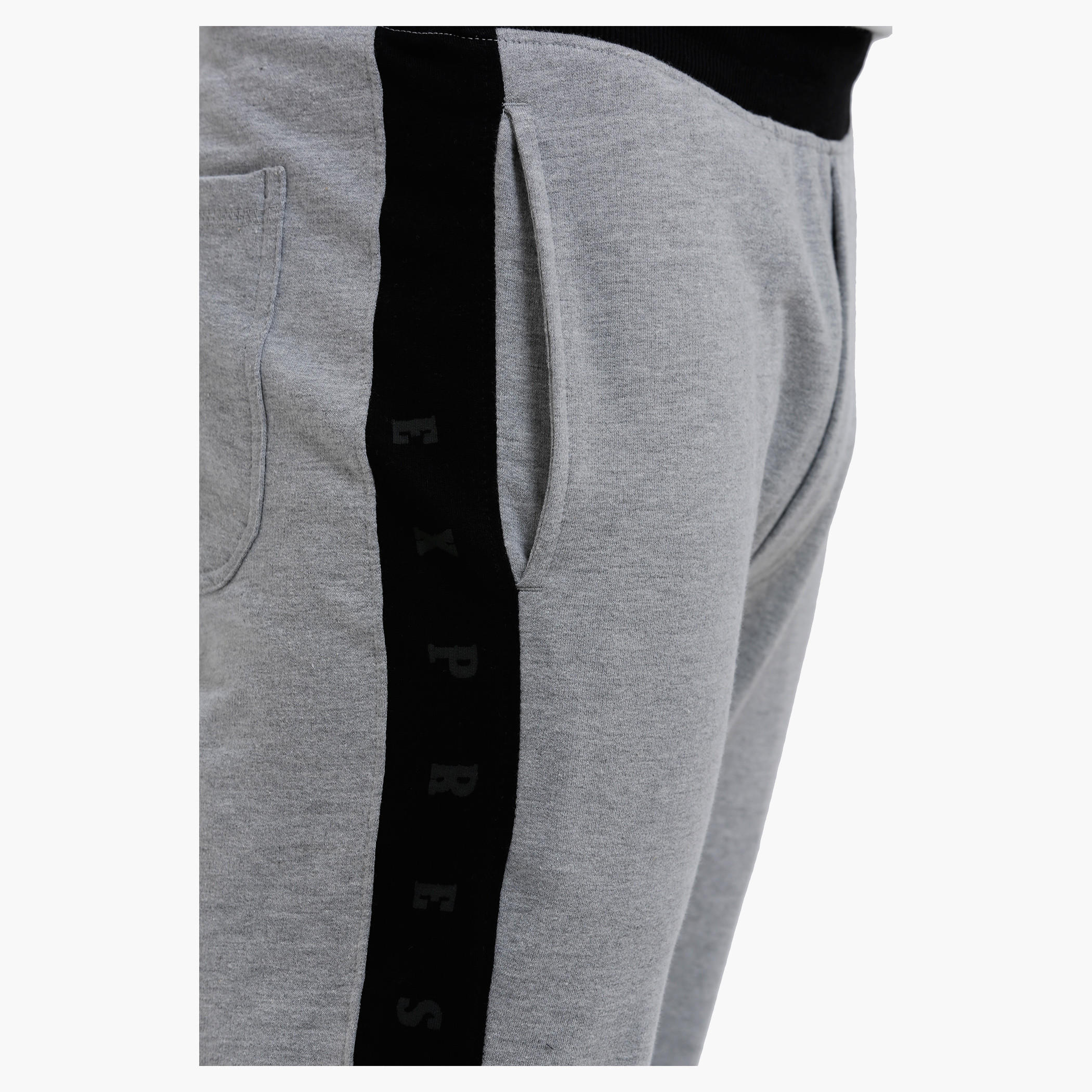 Smiley World Melange Jog Pants with Side Panels-men-clothing-bottoms-joggers-image-4