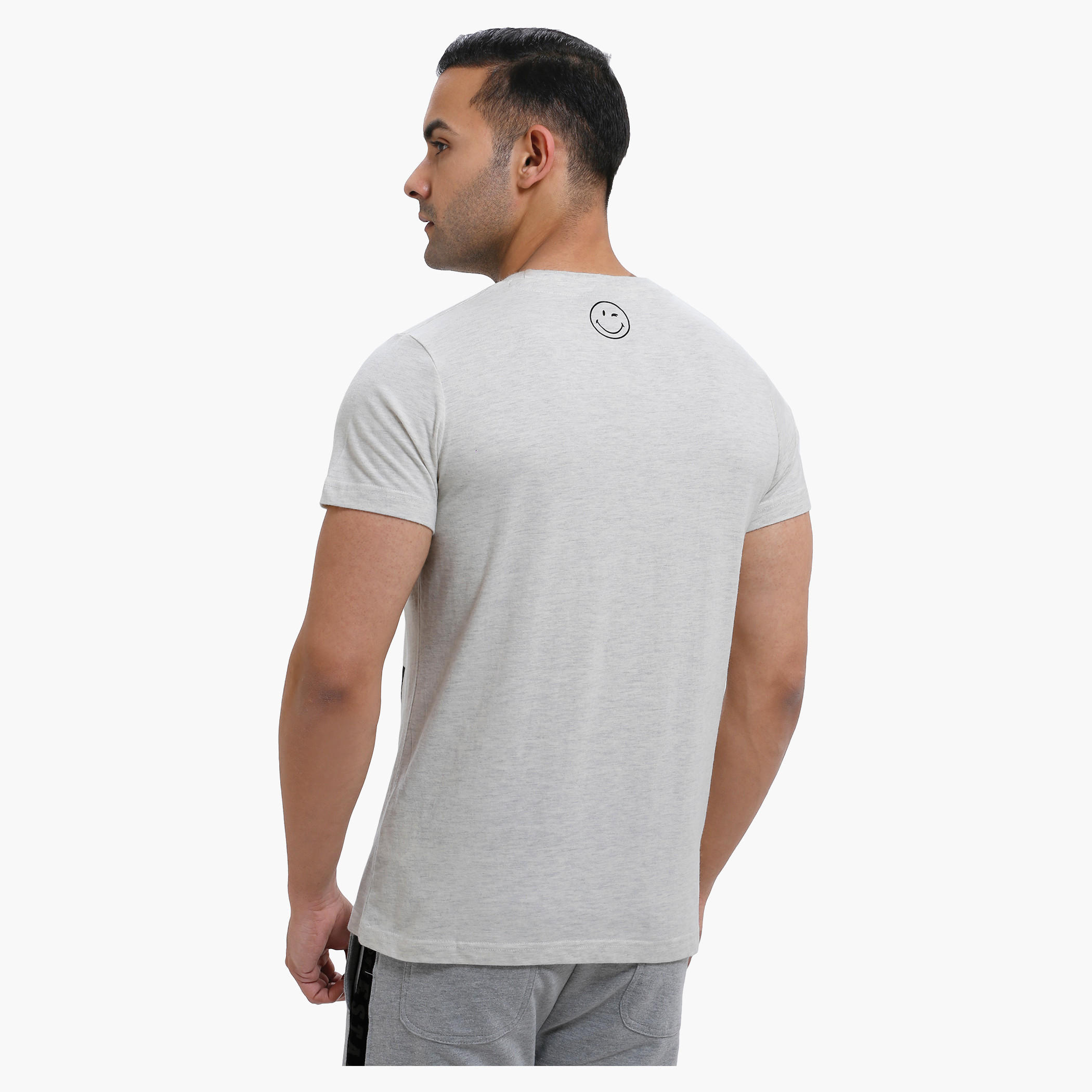 Smiley World Graphic Print T-Shirt with Short Sleeves-men-clothing-tshirtsandpolos-tshirts-image-2