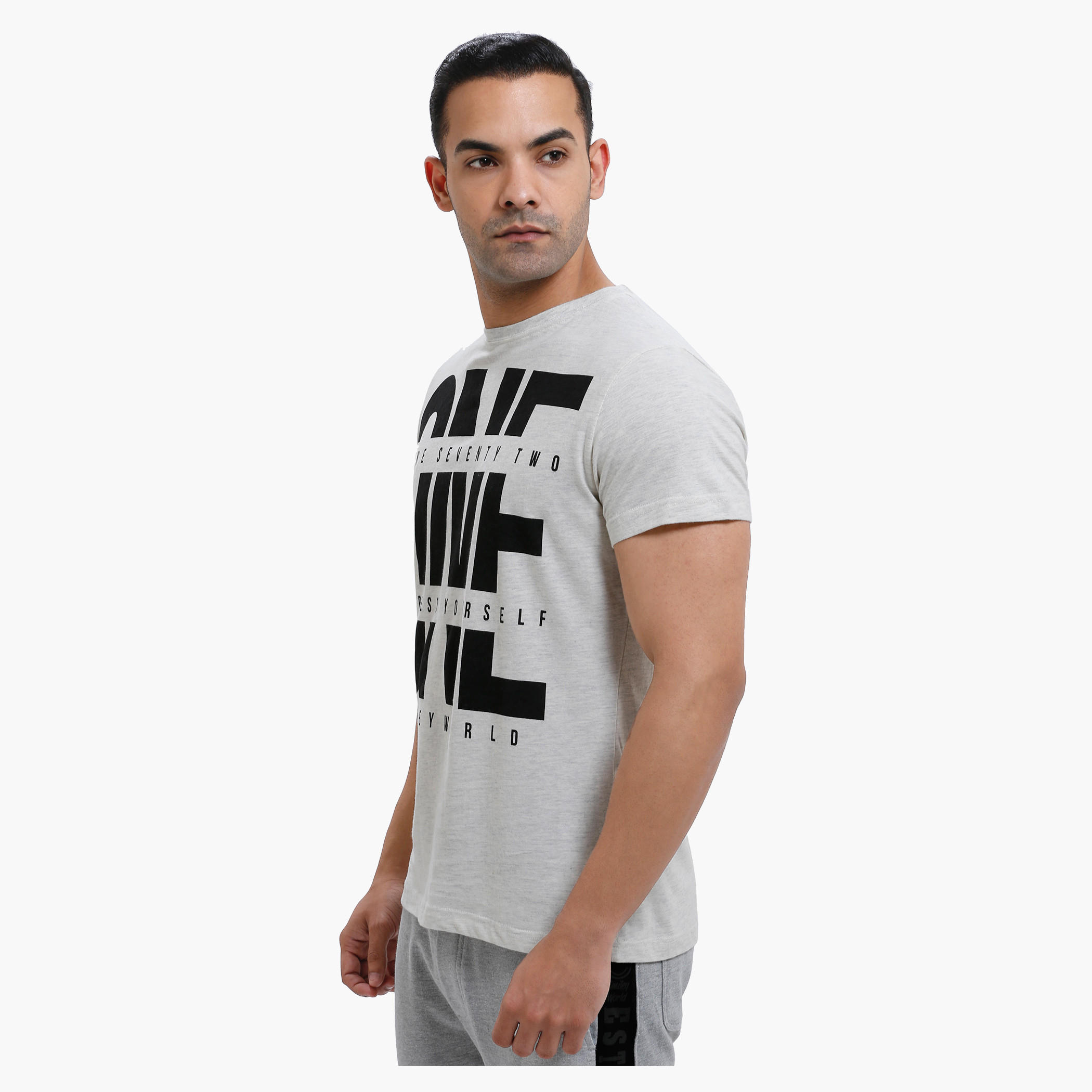 Smiley World Graphic Print T-Shirt with Short Sleeves-men-clothing-tshirtsandpolos-tshirts-image-3