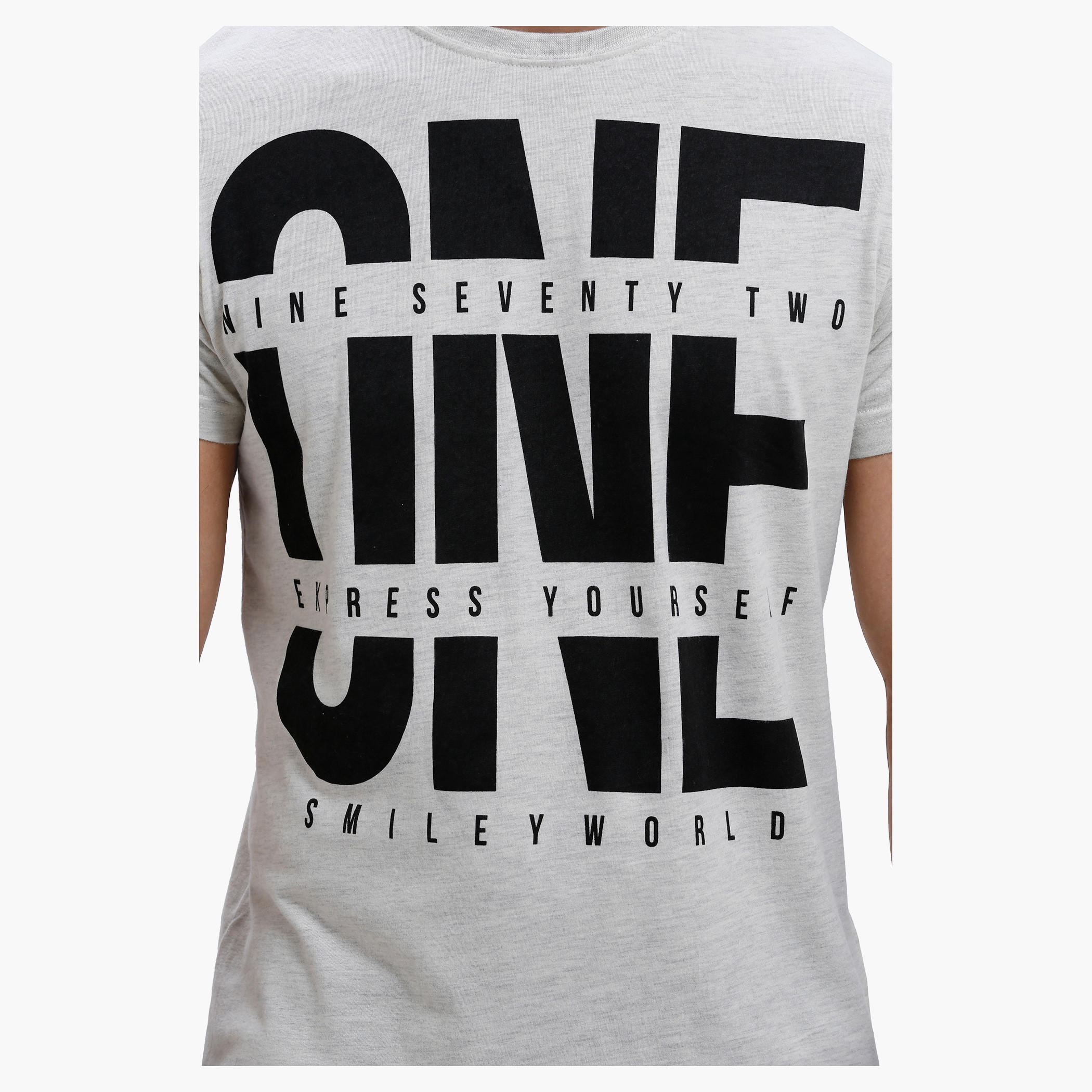 Smiley World Graphic Print T-Shirt with Short Sleeves-men-clothing-tshirtsandpolos-tshirts-image-4