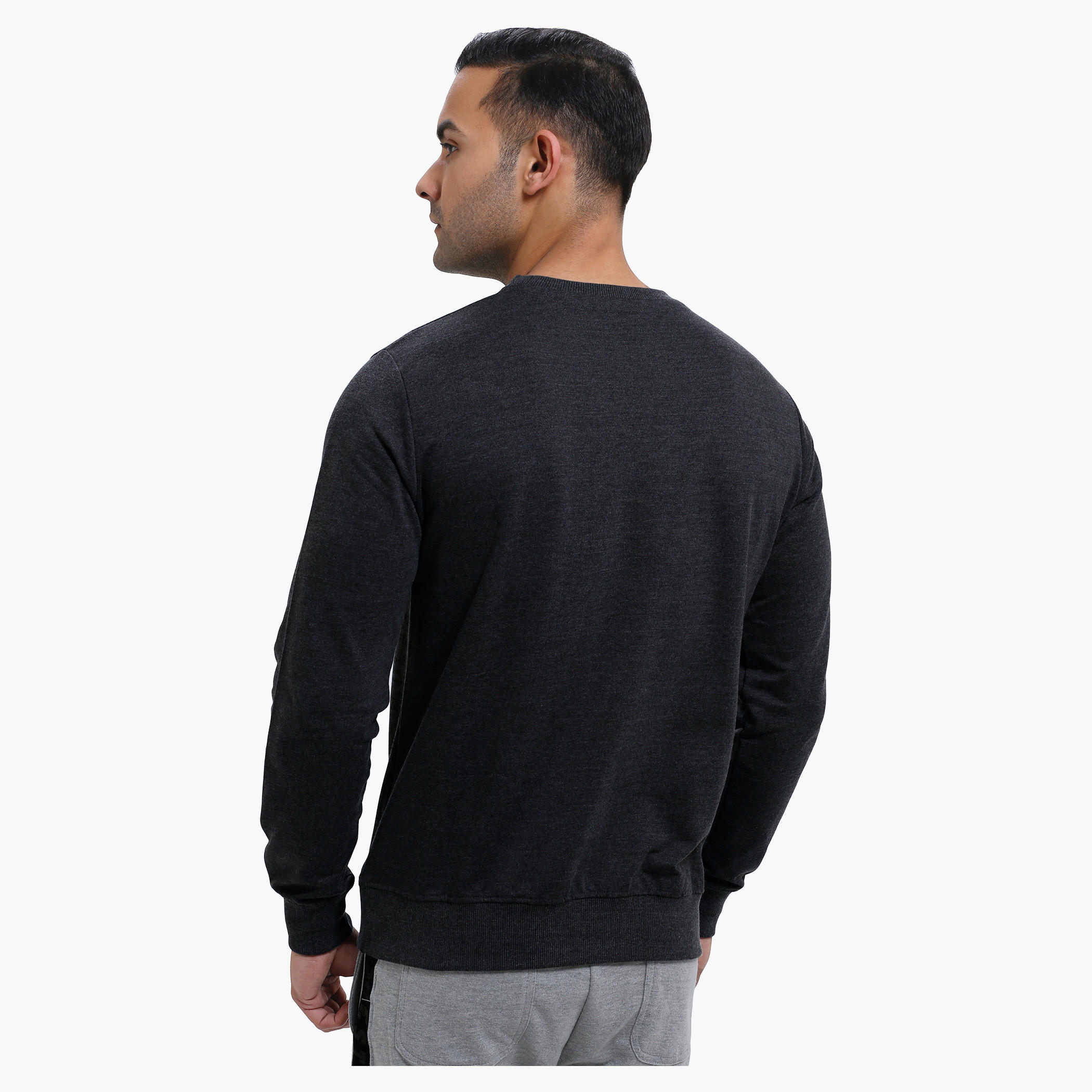 Smiley World Graphic Print Long Sleeves Cotton T-Shirt-men-winterwear-hoodiesandsweatshirts-image-2