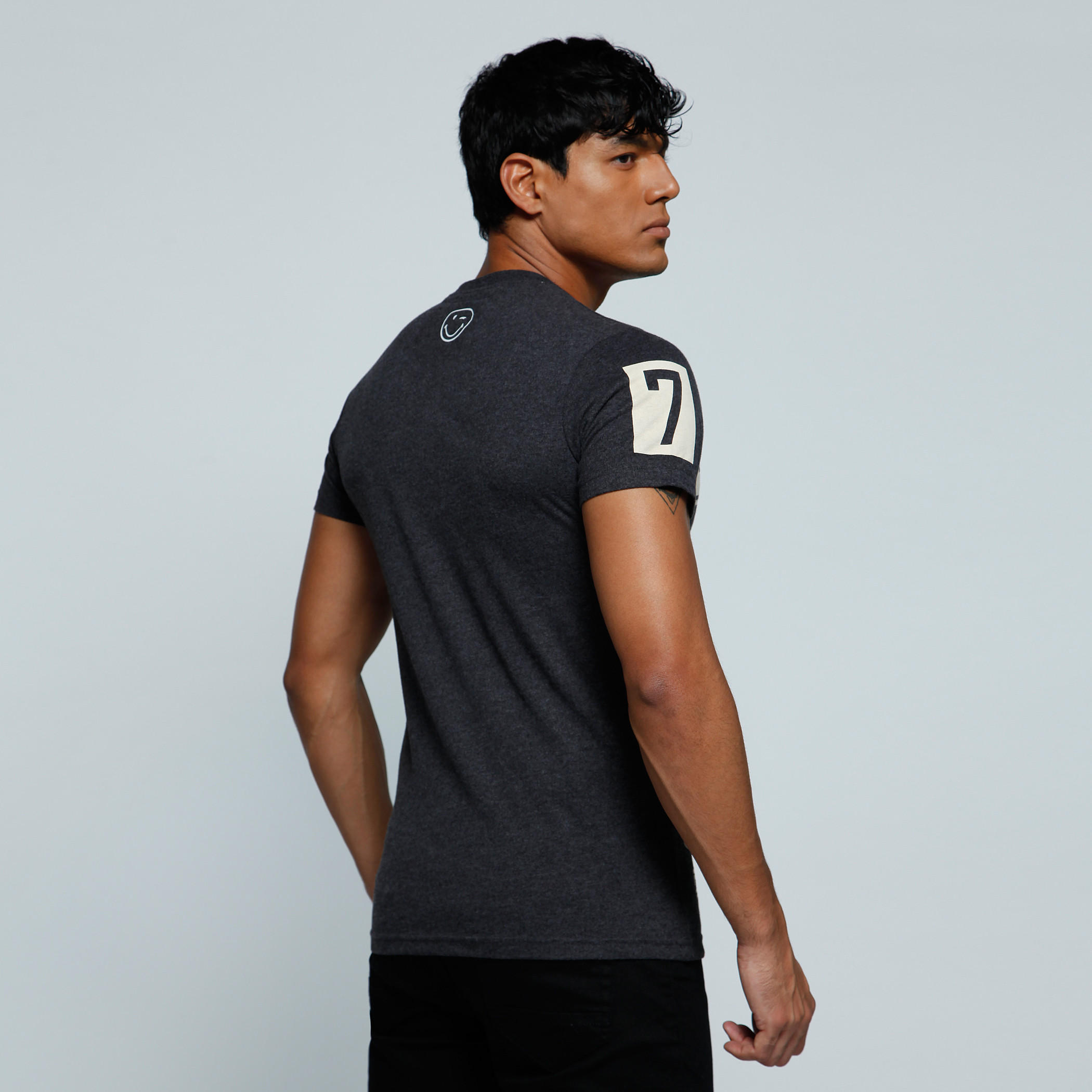 Smiley World Graphic Print T-Shirt with Crew Neck and Short Sleeves-men-clothing-tshirtsandpolos-tshirts-image-2