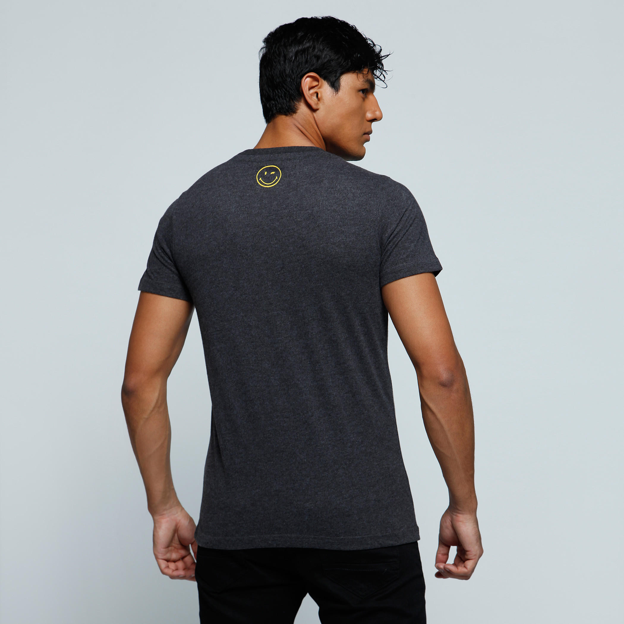 Smiley World Printed T-Shirt with Crew Neck and Short Sleeves-men-clothing-tshirtsandpolos-tshirts-image-4