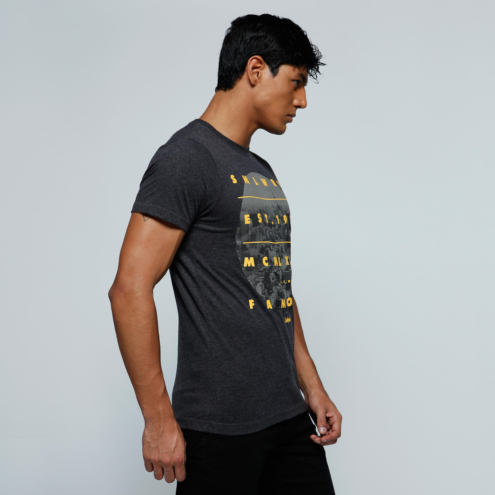 Smiley World Printed T-Shirt with Crew Neck and Short Sleeves-men-clothing-tshirtsandpolos-tshirts-image-3