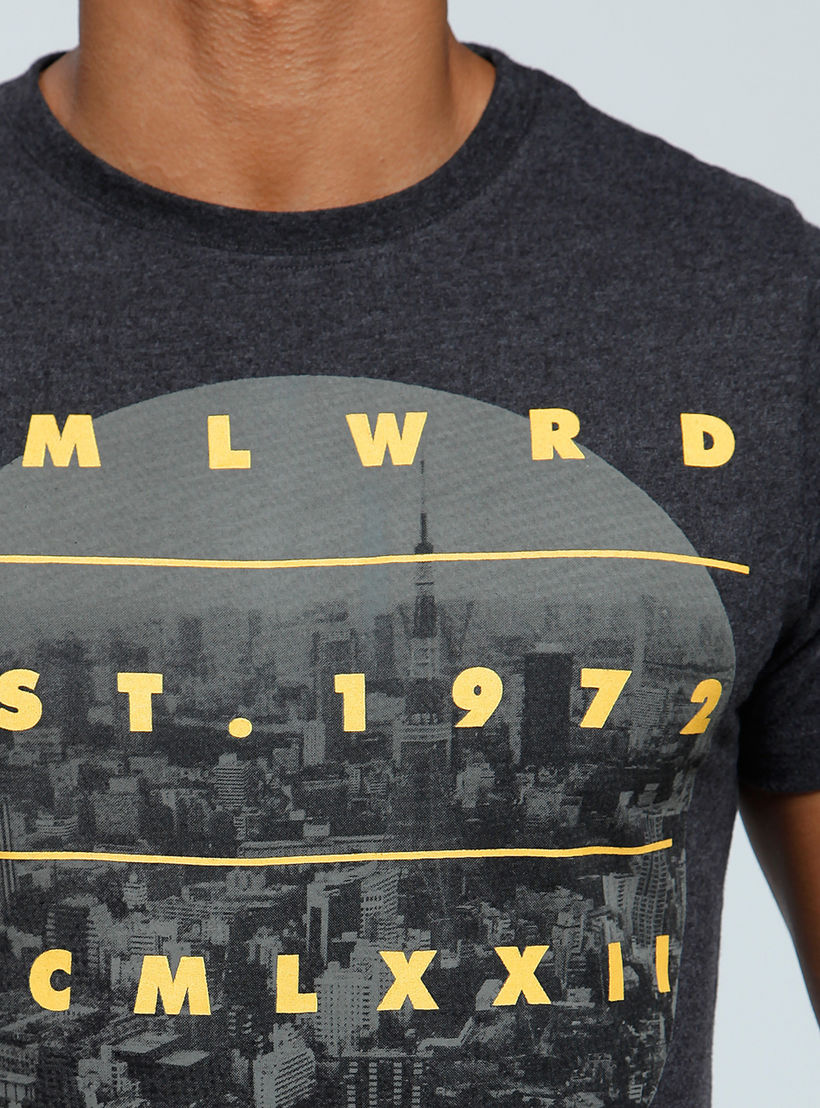 Smiley World Printed T-Shirt with Crew Neck and Short Sleeves-men-clothing-tshirtsandpolos-tshirts-image-2