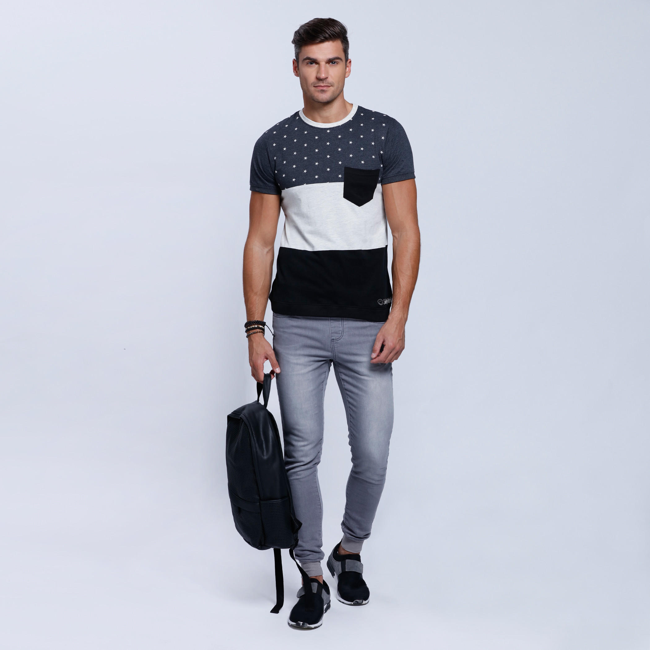 Smiley World Printed T-Shirt with Crew Neck and Short Sleeves-men-clothing-tshirtsandpolos-tshirts-image-5