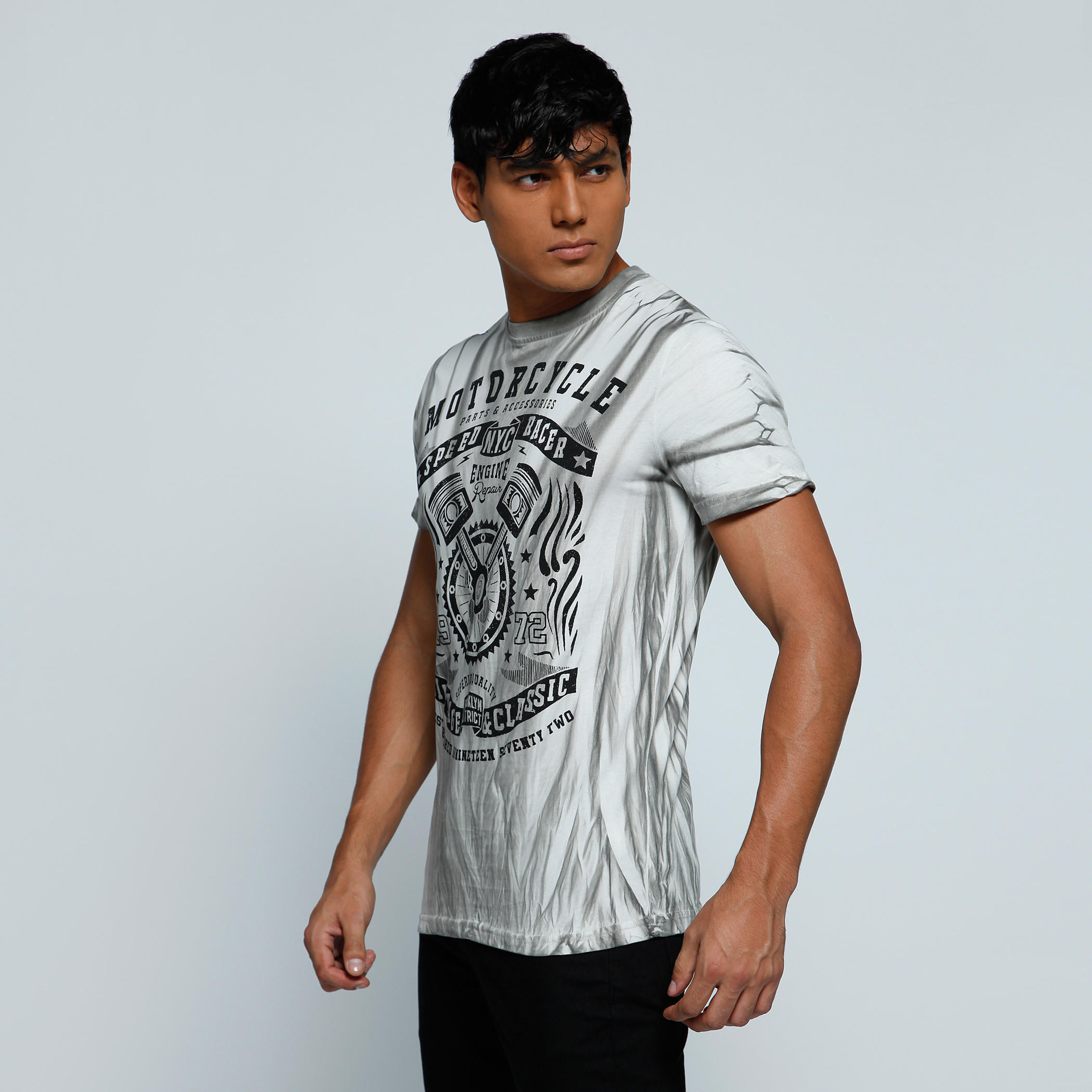 Smiley World Printed T-Shirt with Crew Neck and Short Sleeves-men-clothing-tshirtsandpolos-tshirts-image-3
