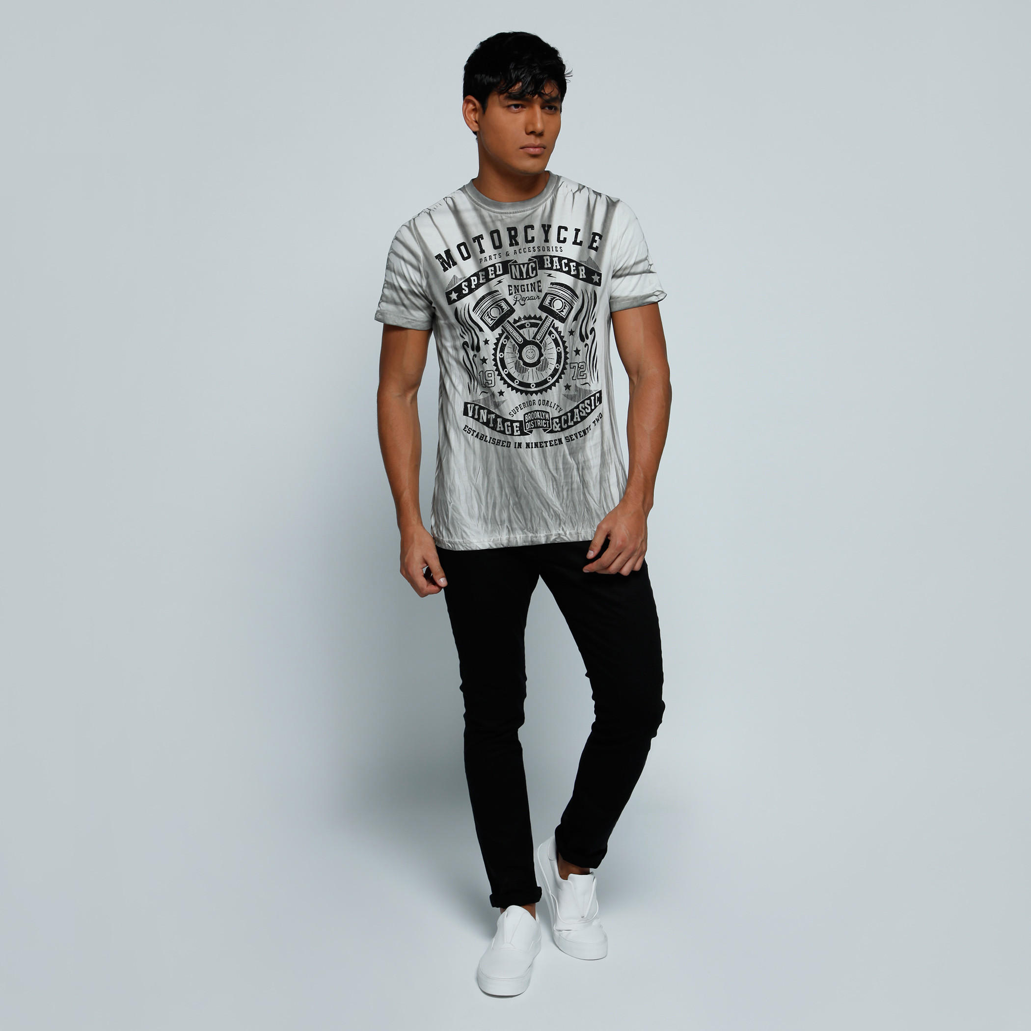 Smiley World Printed T-Shirt with Crew Neck and Short Sleeves-men-clothing-tshirtsandpolos-tshirts-image-5