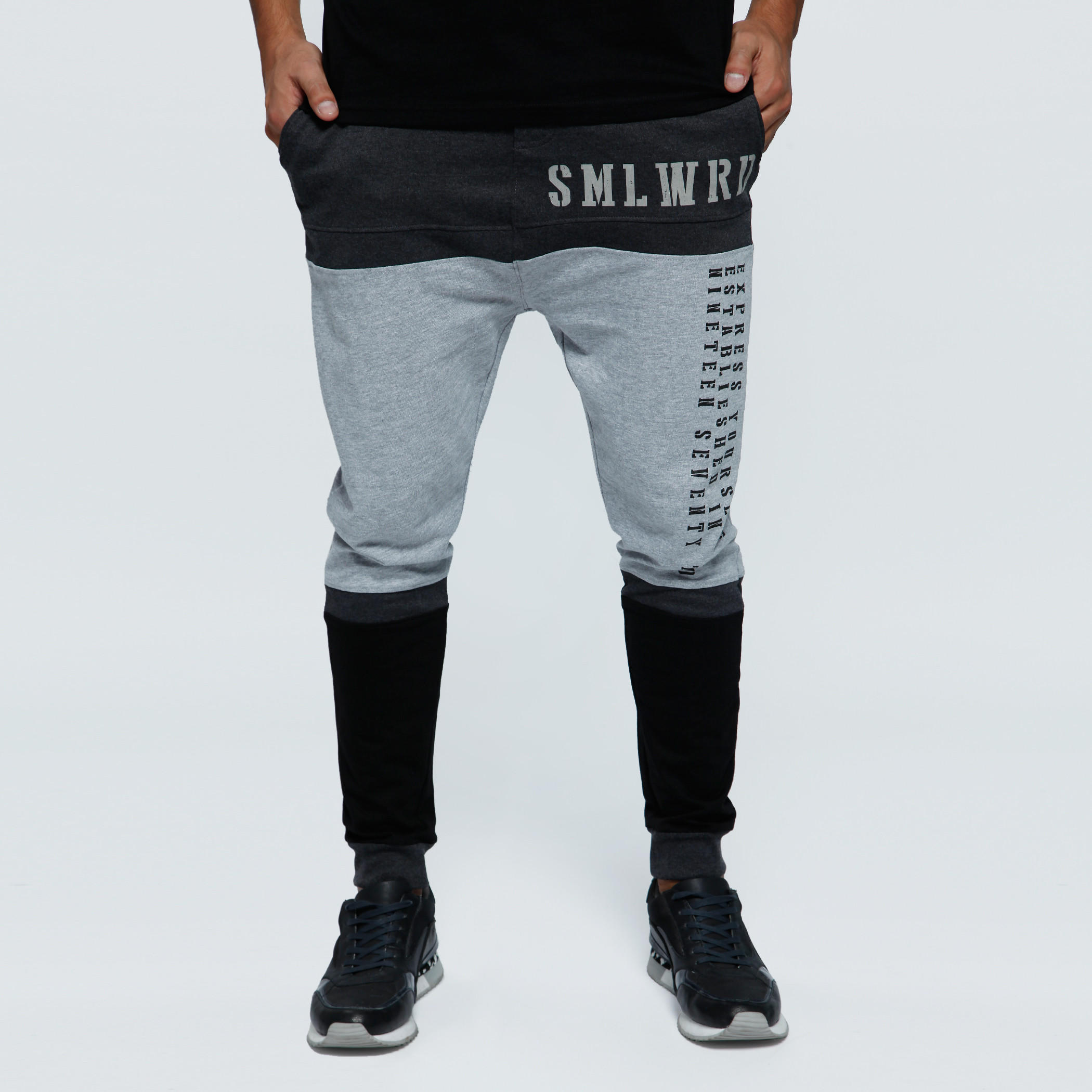 Smiley World Printed Jog Pants with Elastic Waistband-men-clothing-bottoms-joggers-image-1