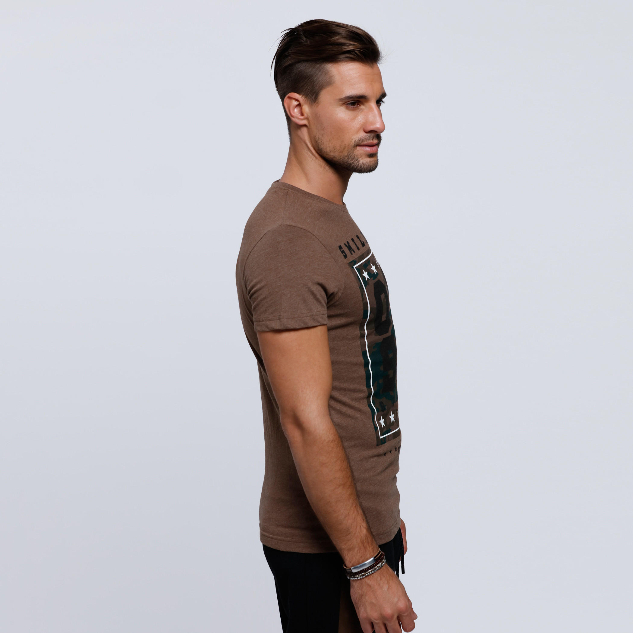Smiley World Printed Round Neck T-Shirt with Short Sleeves-men-clothing-tshirtsandpolos-tshirts-image-3