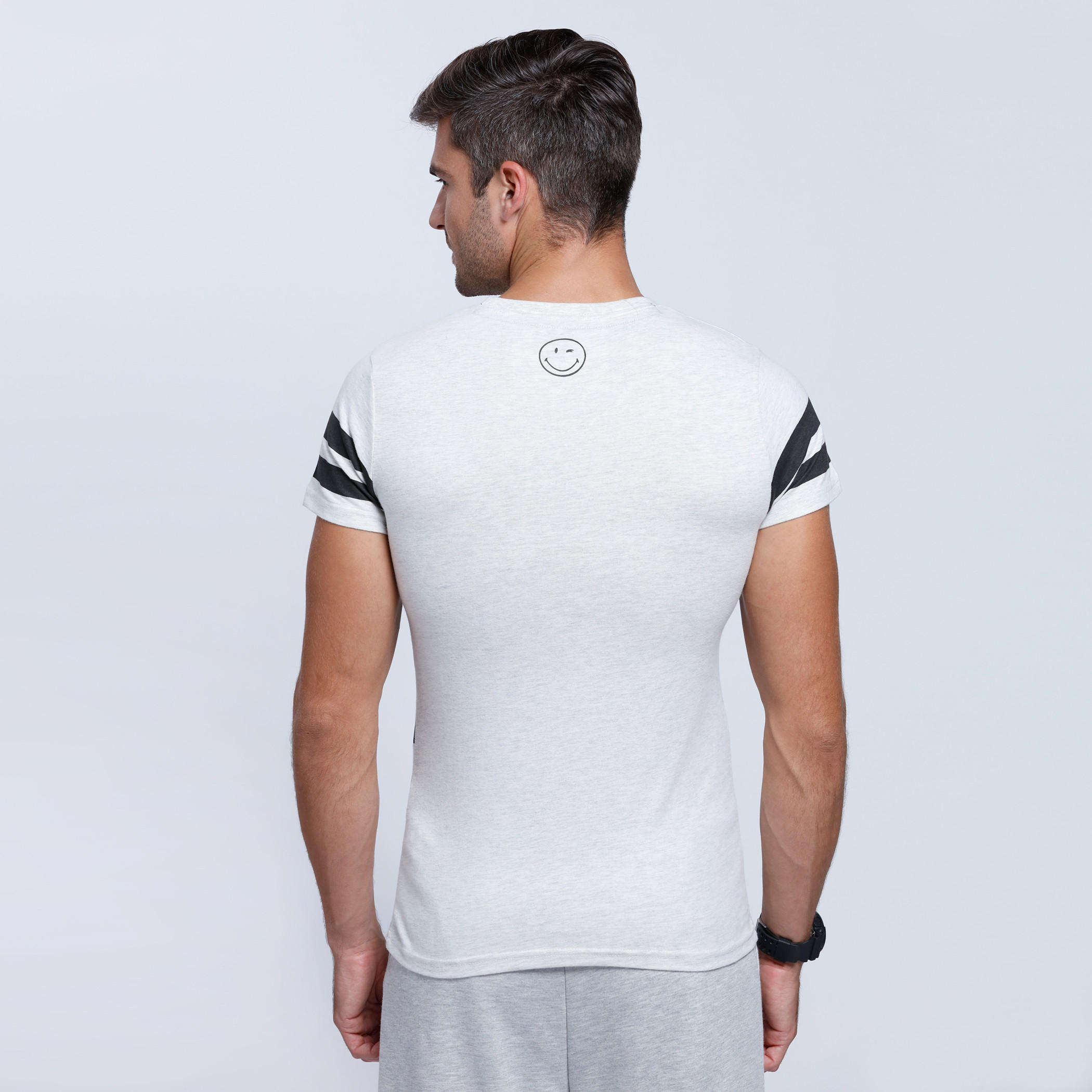 Smiley World Printed Short Sleeves T-Shirt with Round Neck-men-clothing-tshirtsandpolos-tshirts-image-2