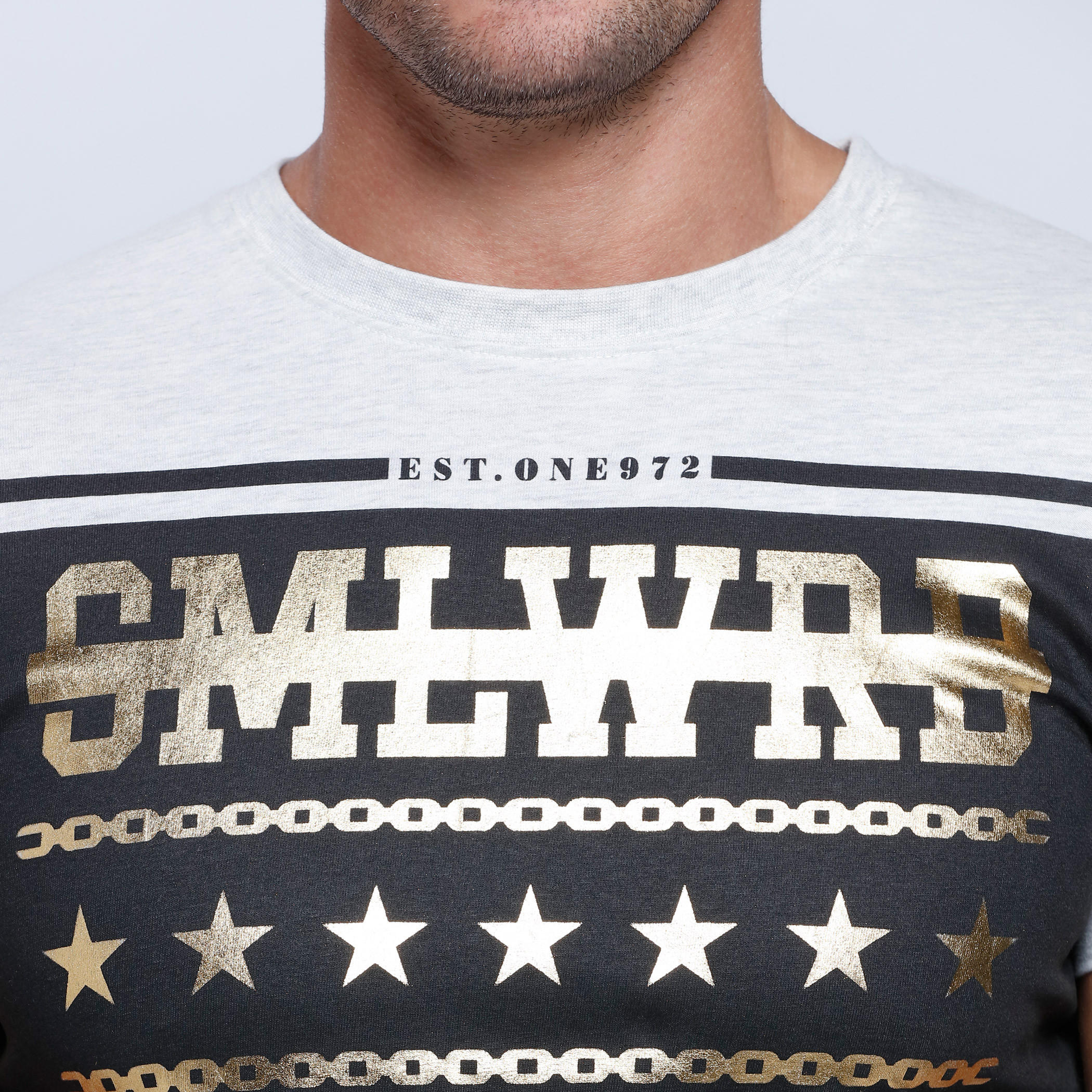 Smiley World Printed Short Sleeves T-Shirt with Round Neck-men-clothing-tshirtsandpolos-tshirts-image-4