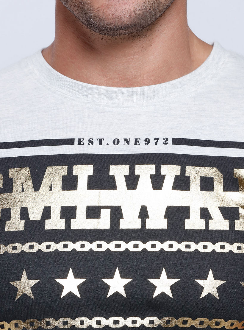Smiley World Printed Short Sleeves T-Shirt with Round Neck-men-clothing-tshirtsandpolos-tshirts-image-4