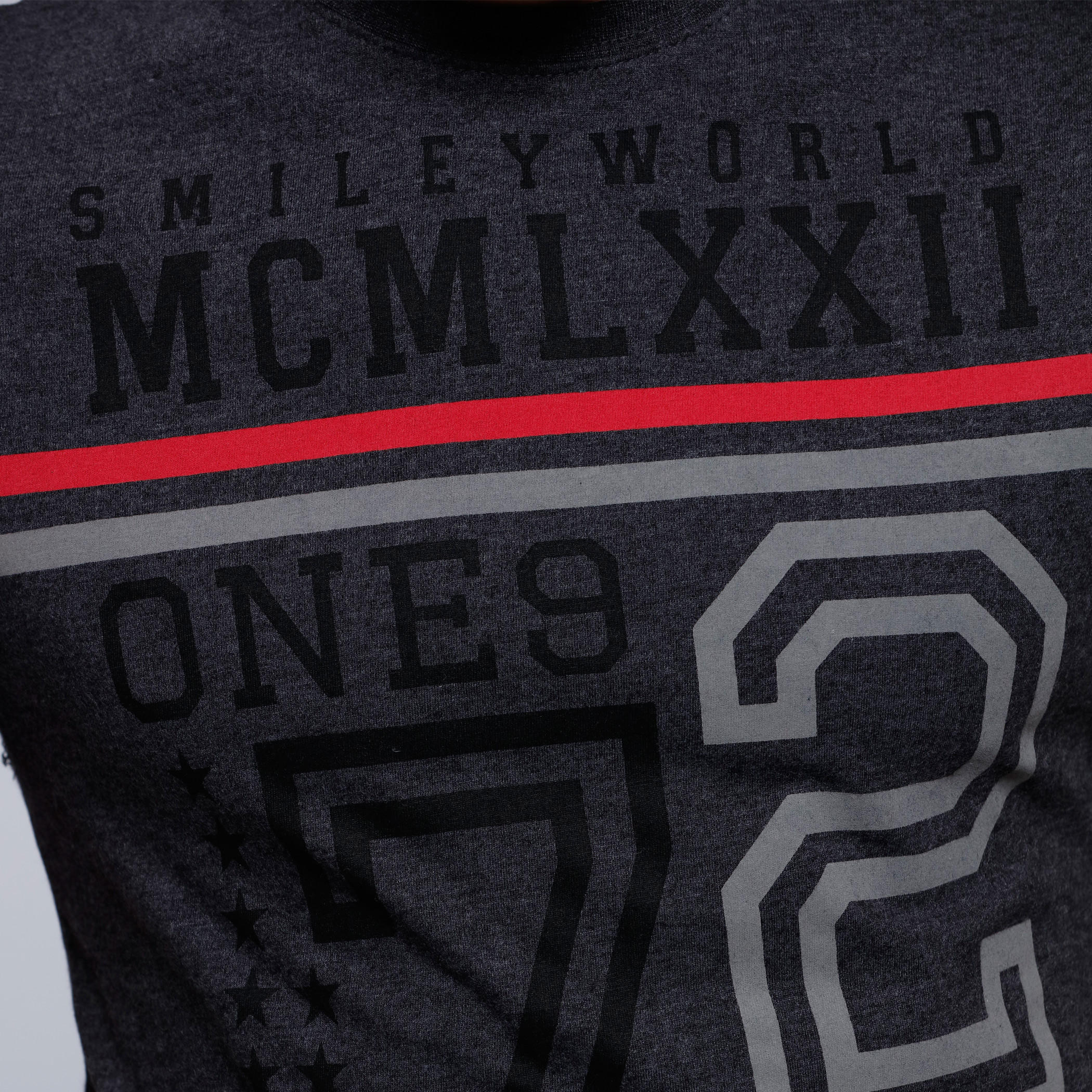Smiley World Printed Round Neck T-Shirt with Short Sleeves-men-clothing-tshirtsandpolos-tshirts-image-4