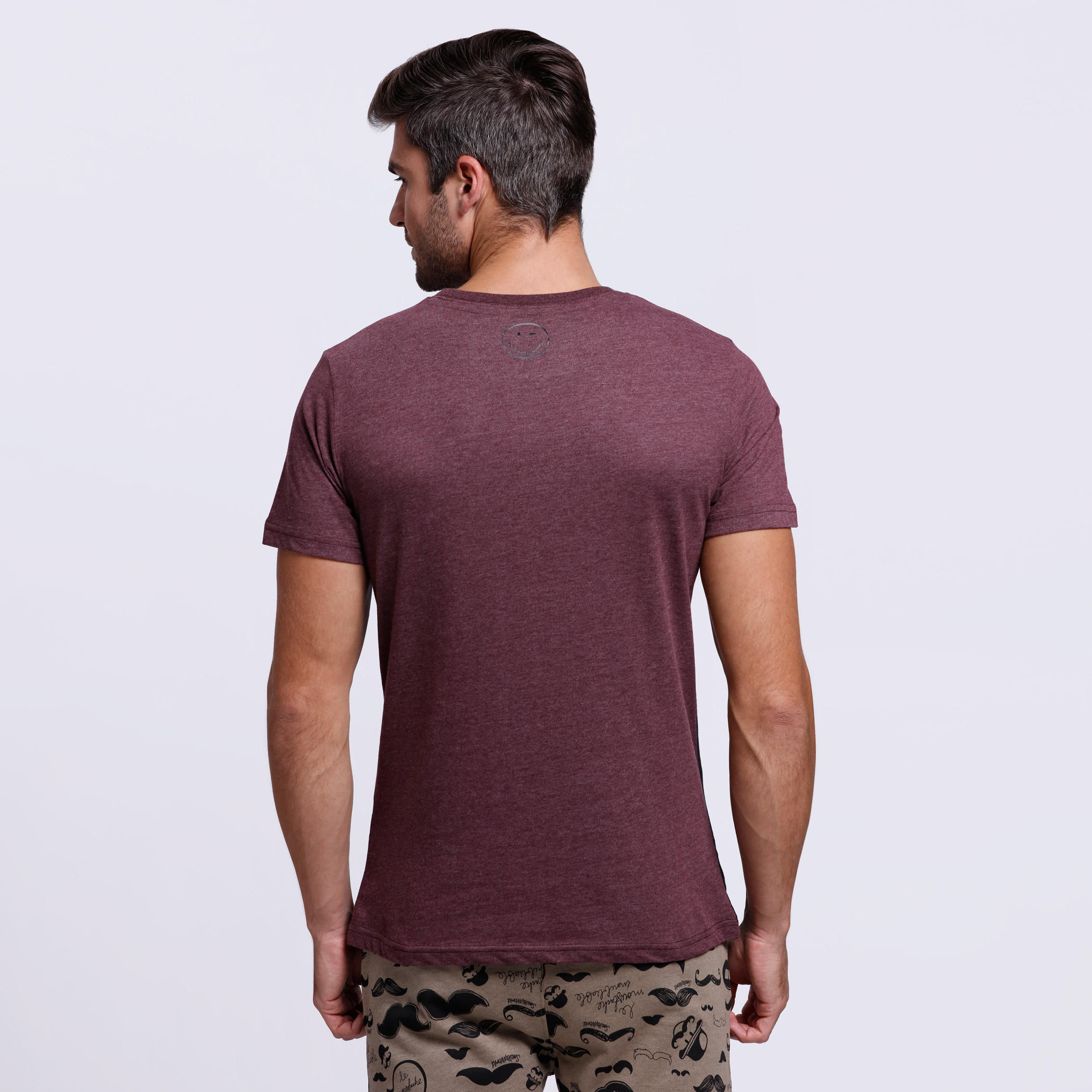 Smiley World Printed T-Shirt with Crew Neck and Short Sleeves -men-clothing-tshirtsandpolos-tshirts-image-2