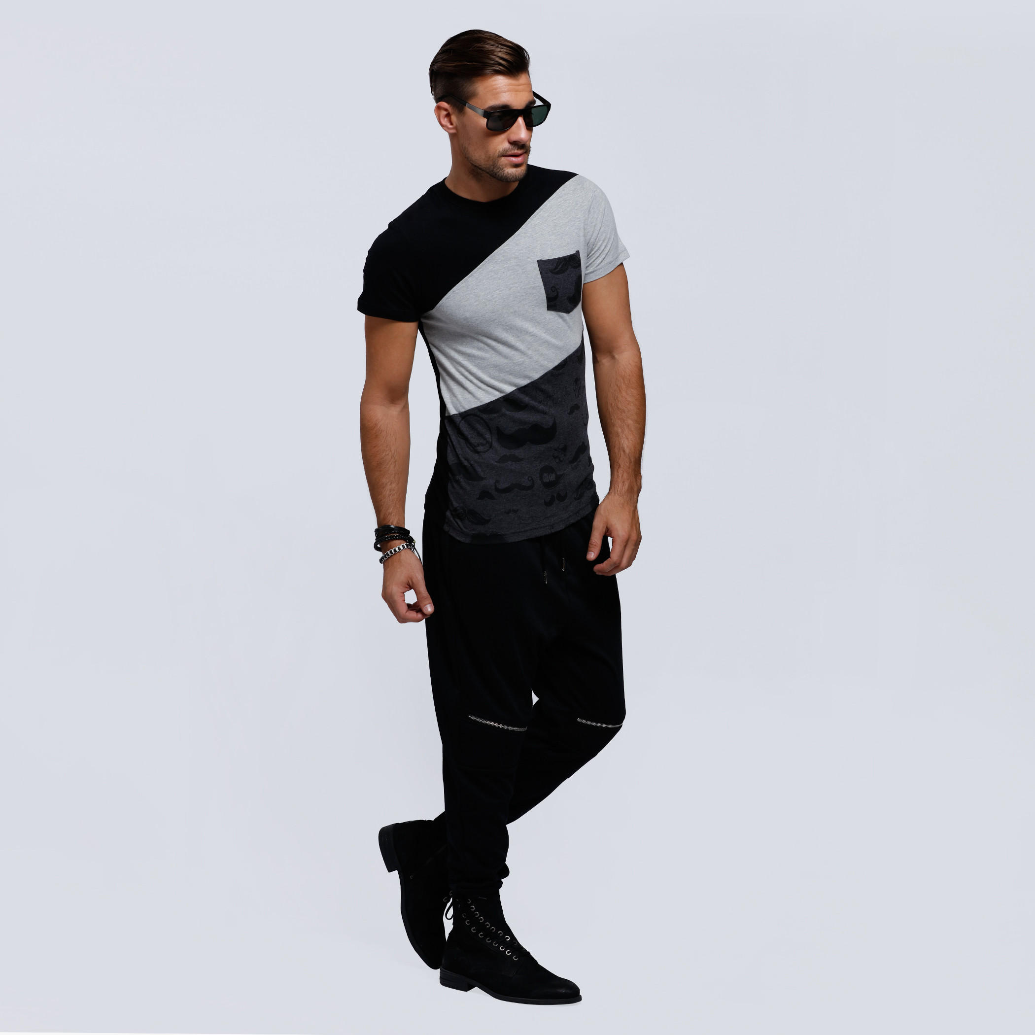 Smiley World Printed Round Neck T-Shirt with Short Sleeves-men-clothing-tshirtsandpolos-tshirts-image-5