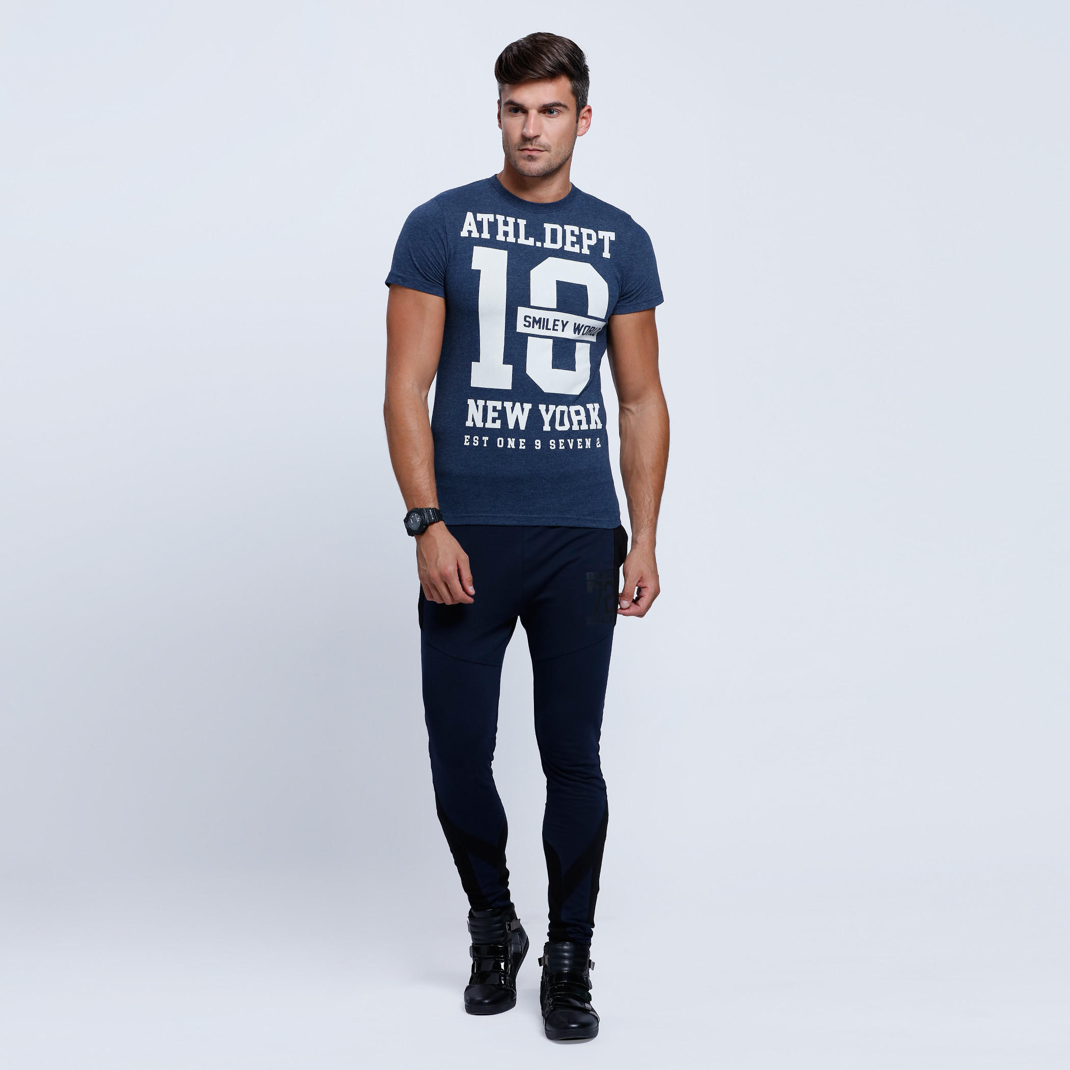 Smiley World Full Length Pants with Elasticised Waistband-men-clothing-bottoms-trousersandchinos-trousers-image-5