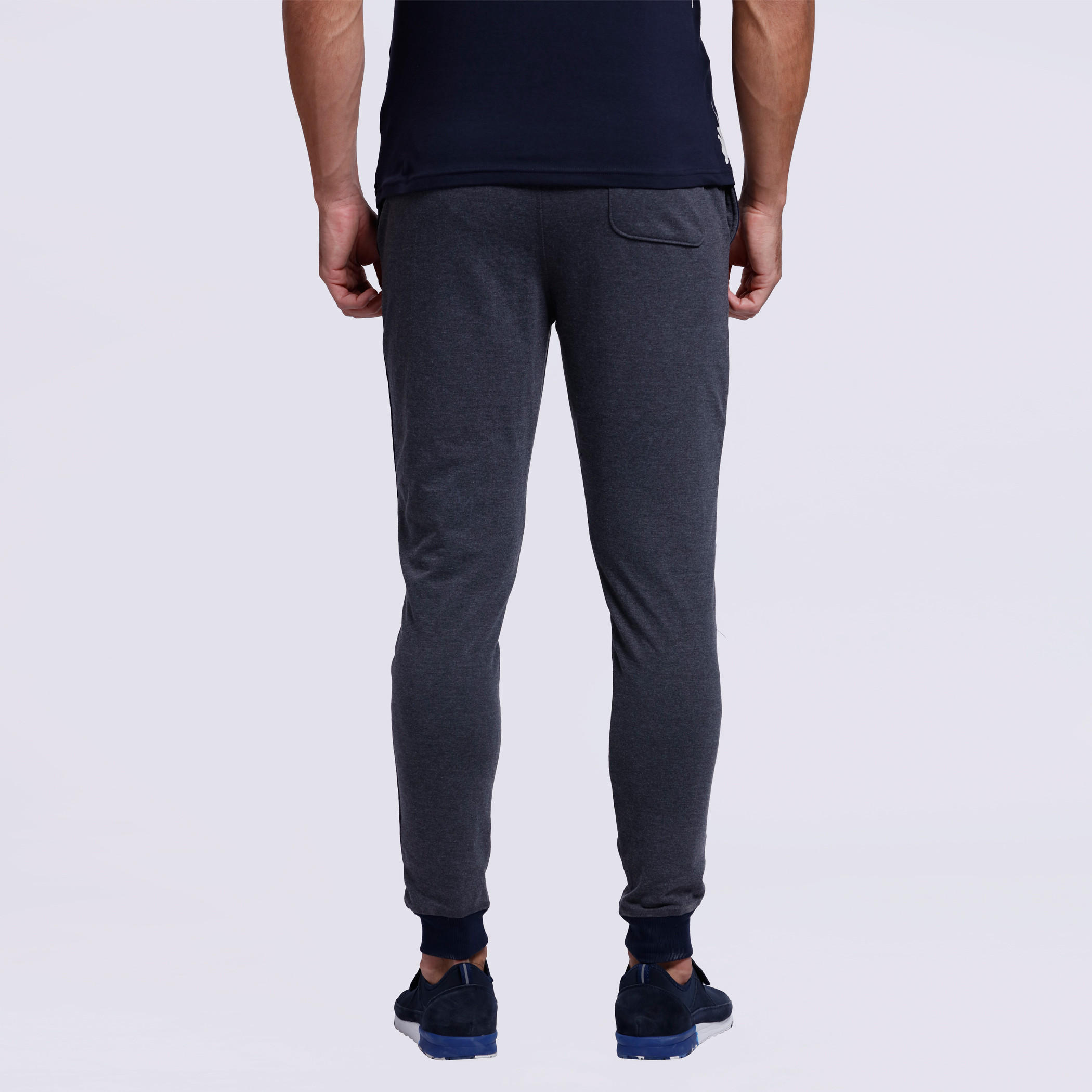 Smiley World Full Length Joggers with Elasticised Waistband-men-clothing-bottoms-joggers-image-2