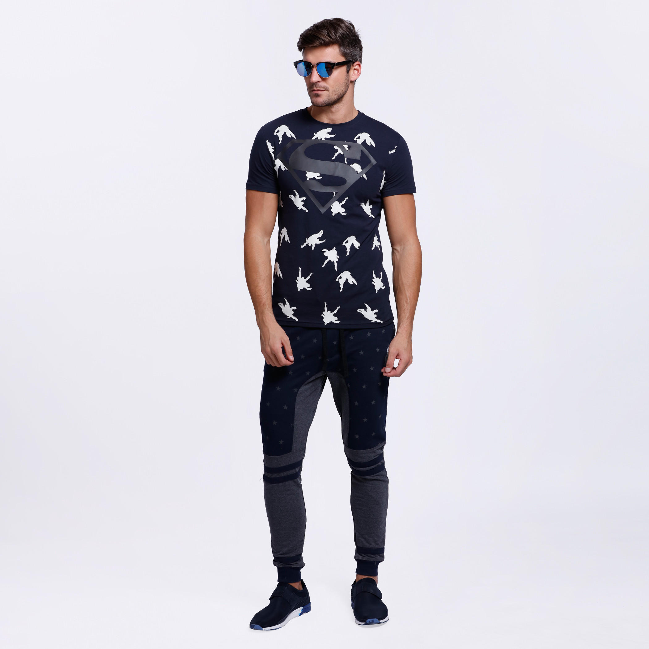 Smiley World Full Length Joggers with Elasticised Waistband-men-clothing-bottoms-joggers-image-5