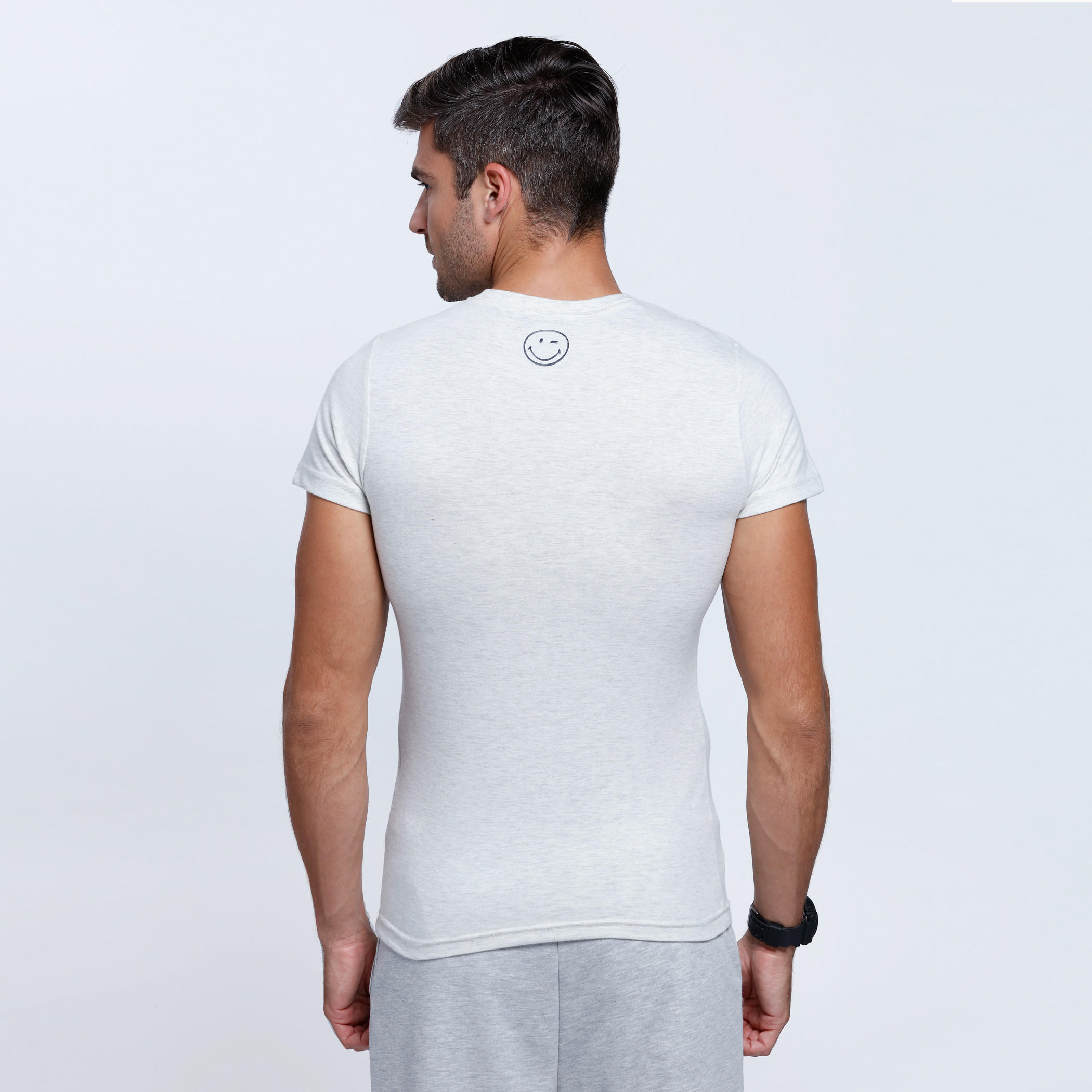 Smiley World Printed Short Sleeves T-Shirt with Round Neck-men-clothing-tshirtsandpolos-tshirts-image-2