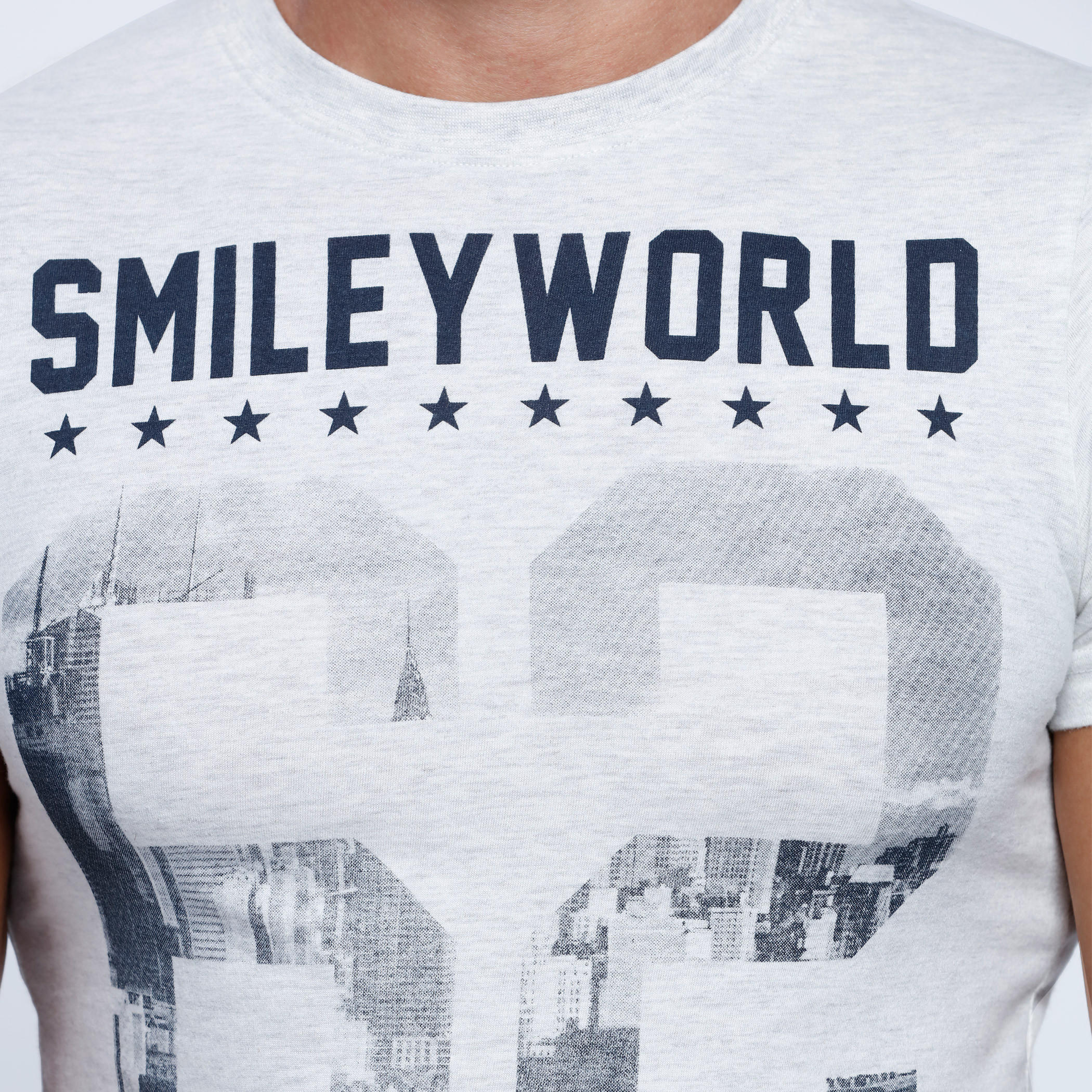 Smiley World Printed Short Sleeves T-Shirt with Round Neck-men-clothing-tshirtsandpolos-tshirts-image-4