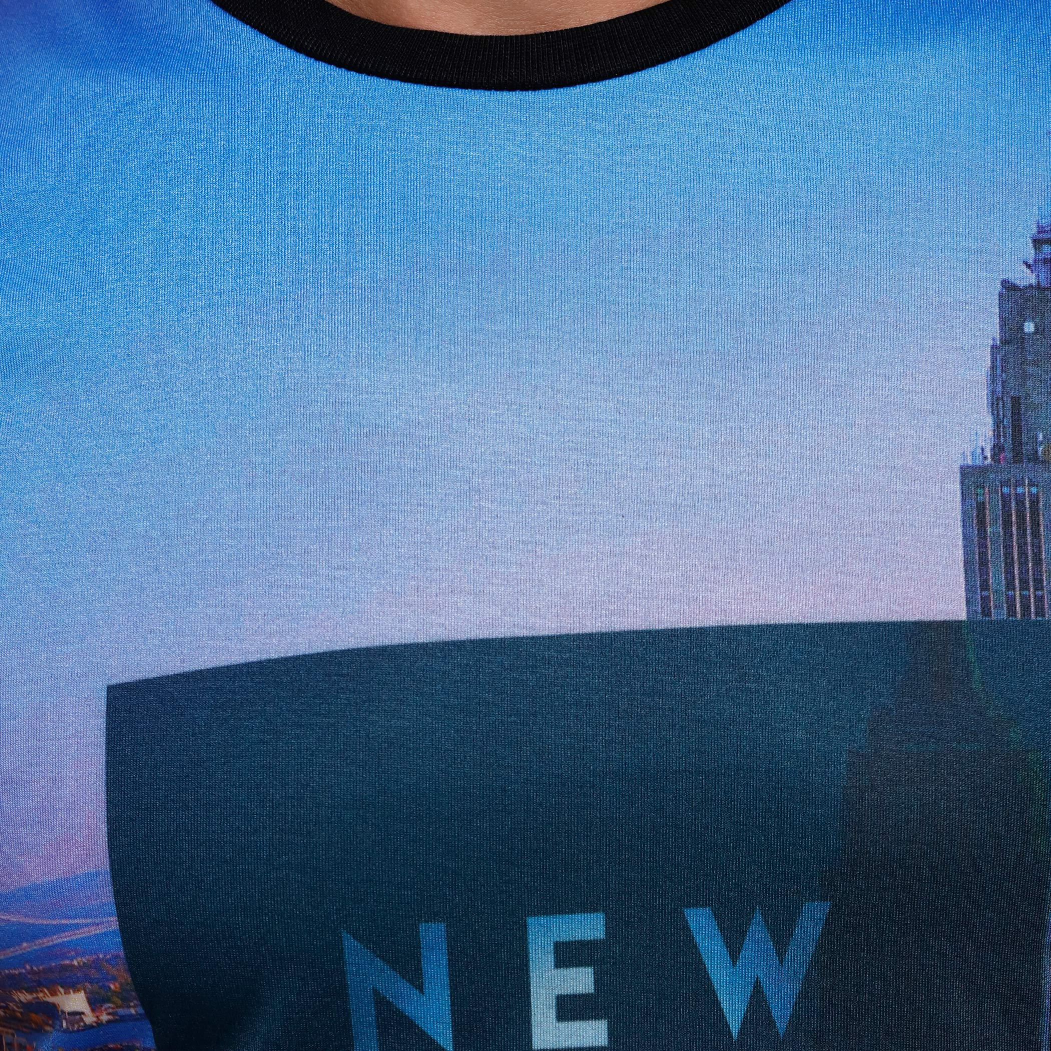 Smiley World Printed Round Neck T-Shirt with Short Sleeves-men-clothing-tshirtsandpolos-tshirts-image-4
