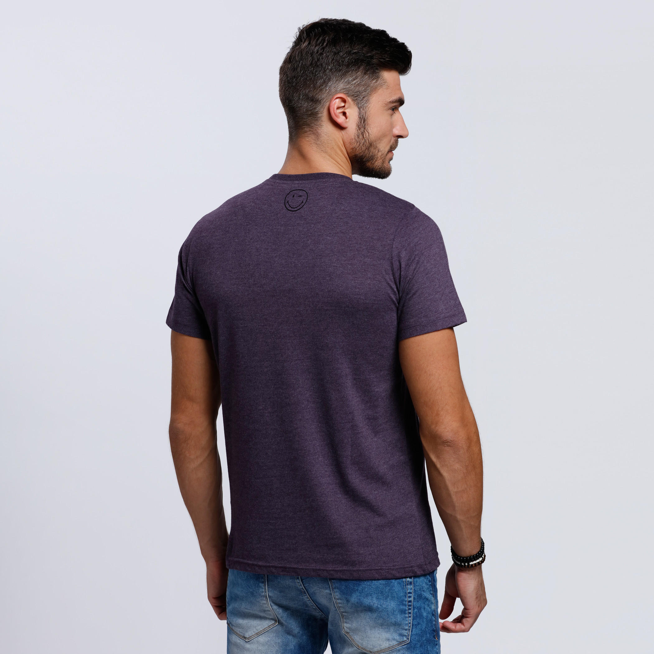Smiley World Printed T-Shirt with Short Sleeves-men-clothing-tshirtsandpolos-tshirts-image-2