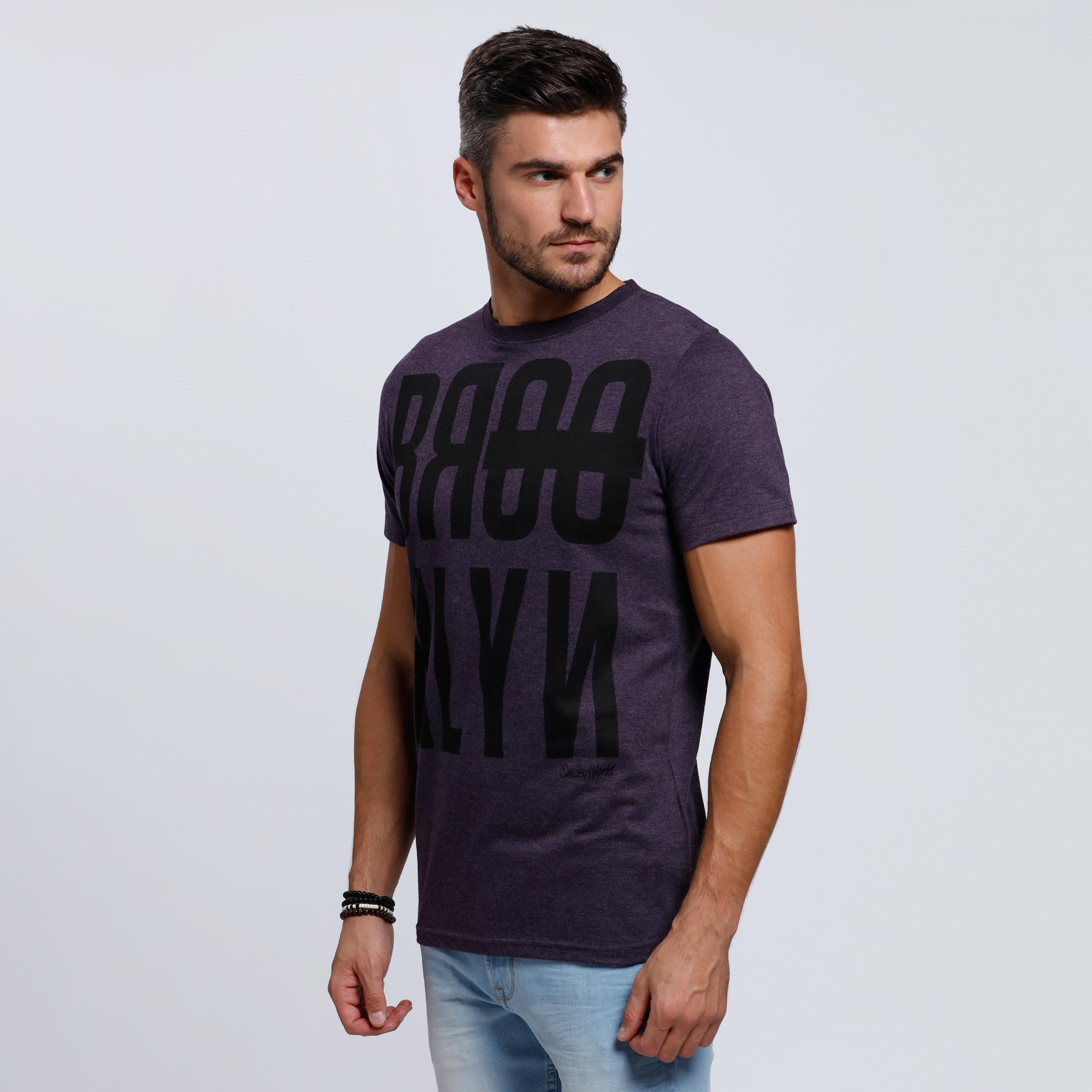 Smiley World Printed T-Shirt with Short Sleeves-men-clothing-tshirtsandpolos-tshirts-image-3