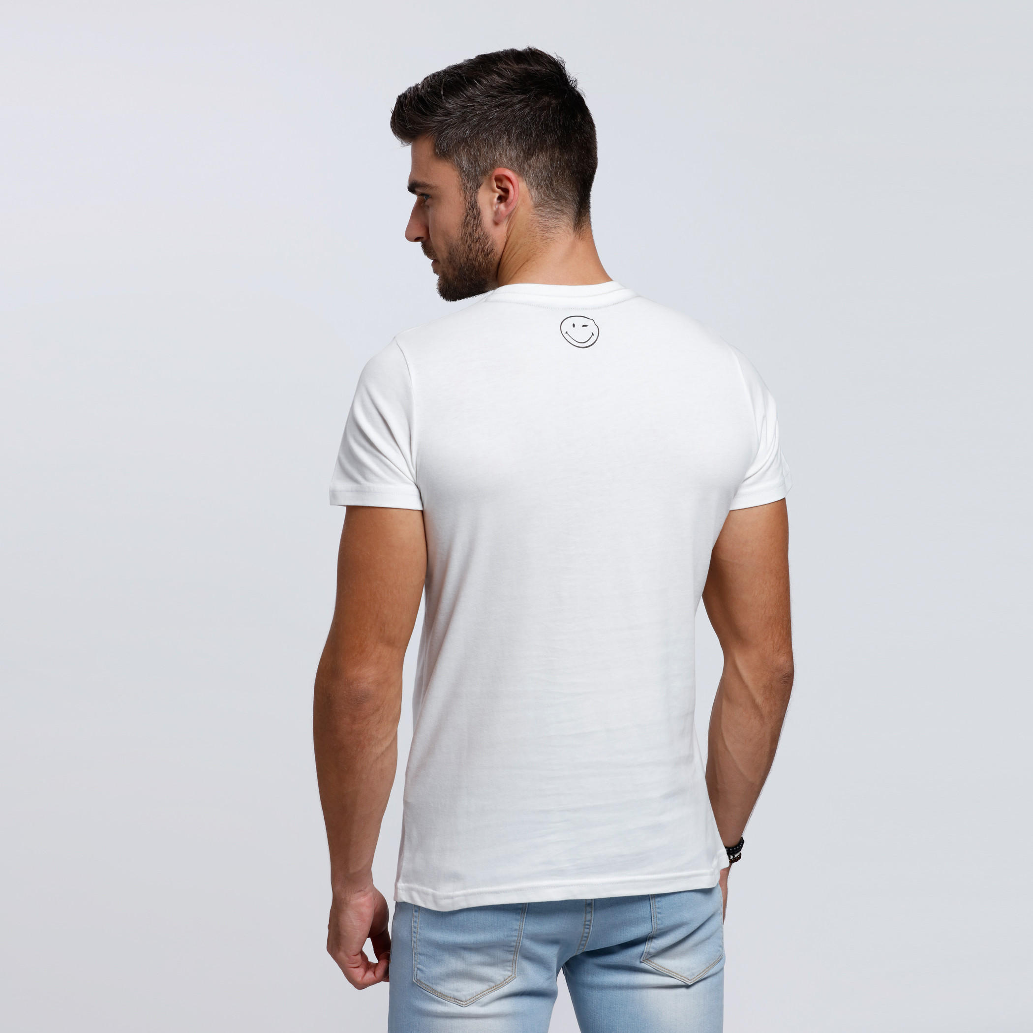 Smiley World Printed T-Shirt with Short Sleeves-men-clothing-tshirtsandpolos-tshirts-image-2