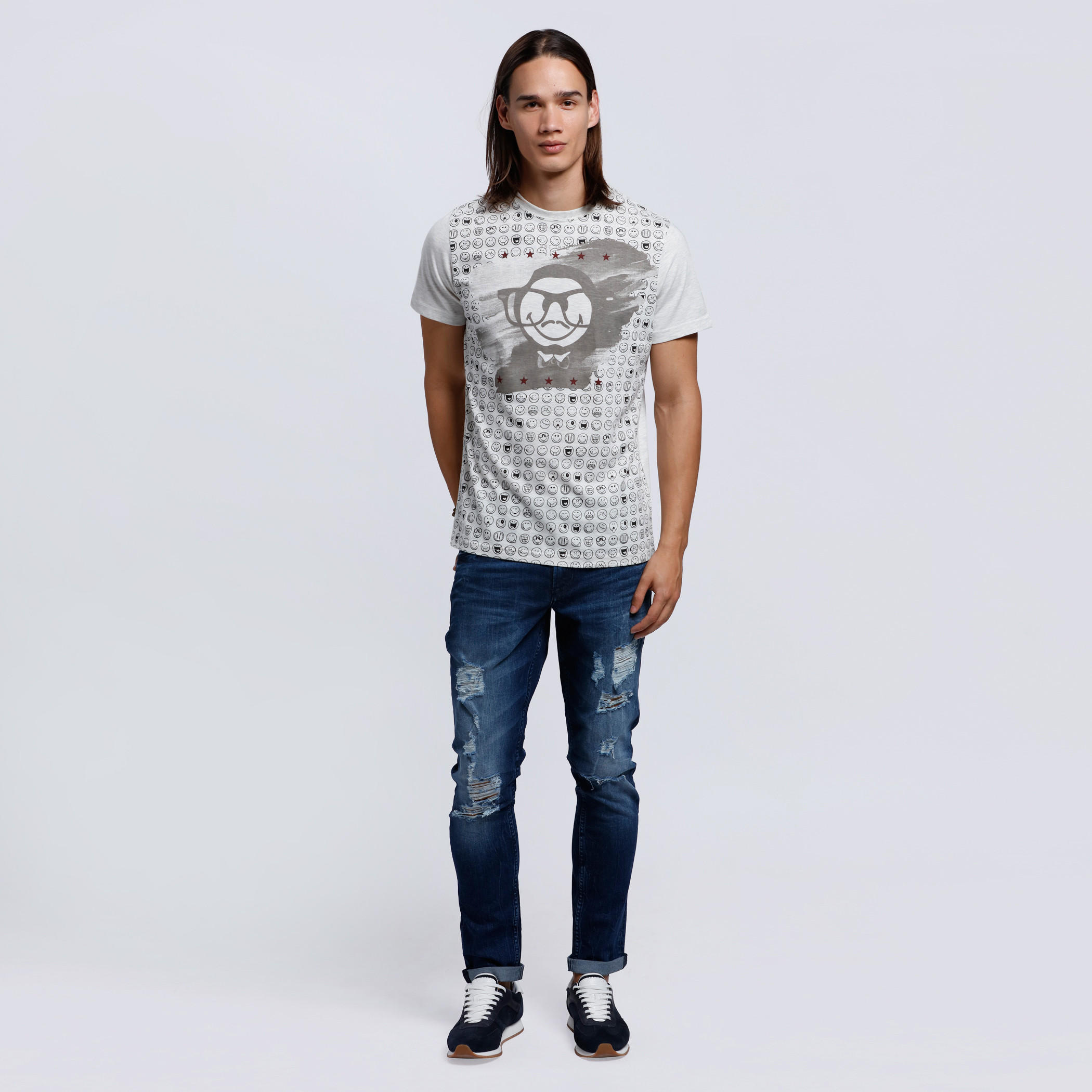 Smiley World Printed Short Sleeves T-Shirt with Crew Neck-men-clothing-tshirtsandpolos-tshirts-image-5