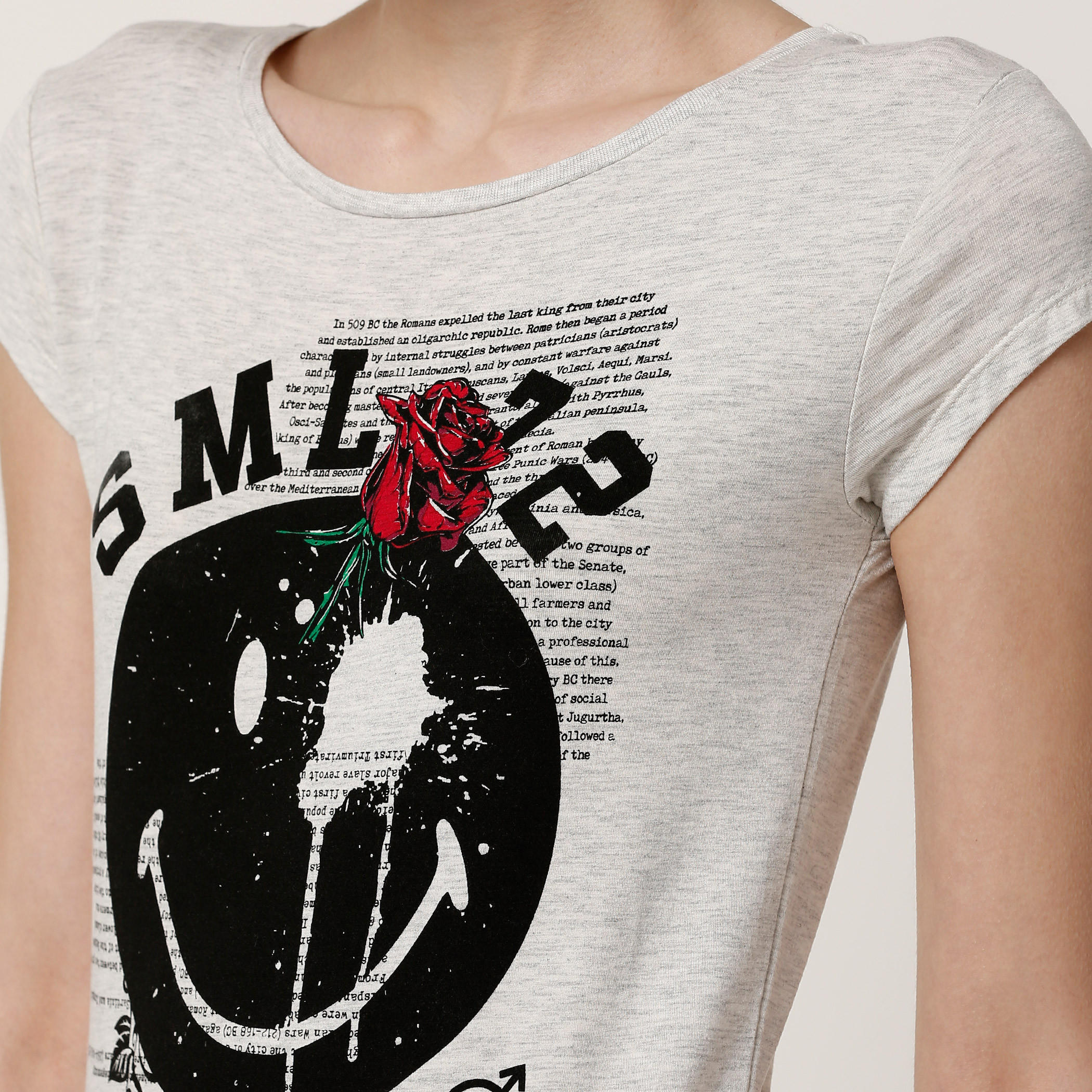 فستان طويل بياقة مستديرة وطبعات سمايلي وورلد-women-clothing-dresses-image-4