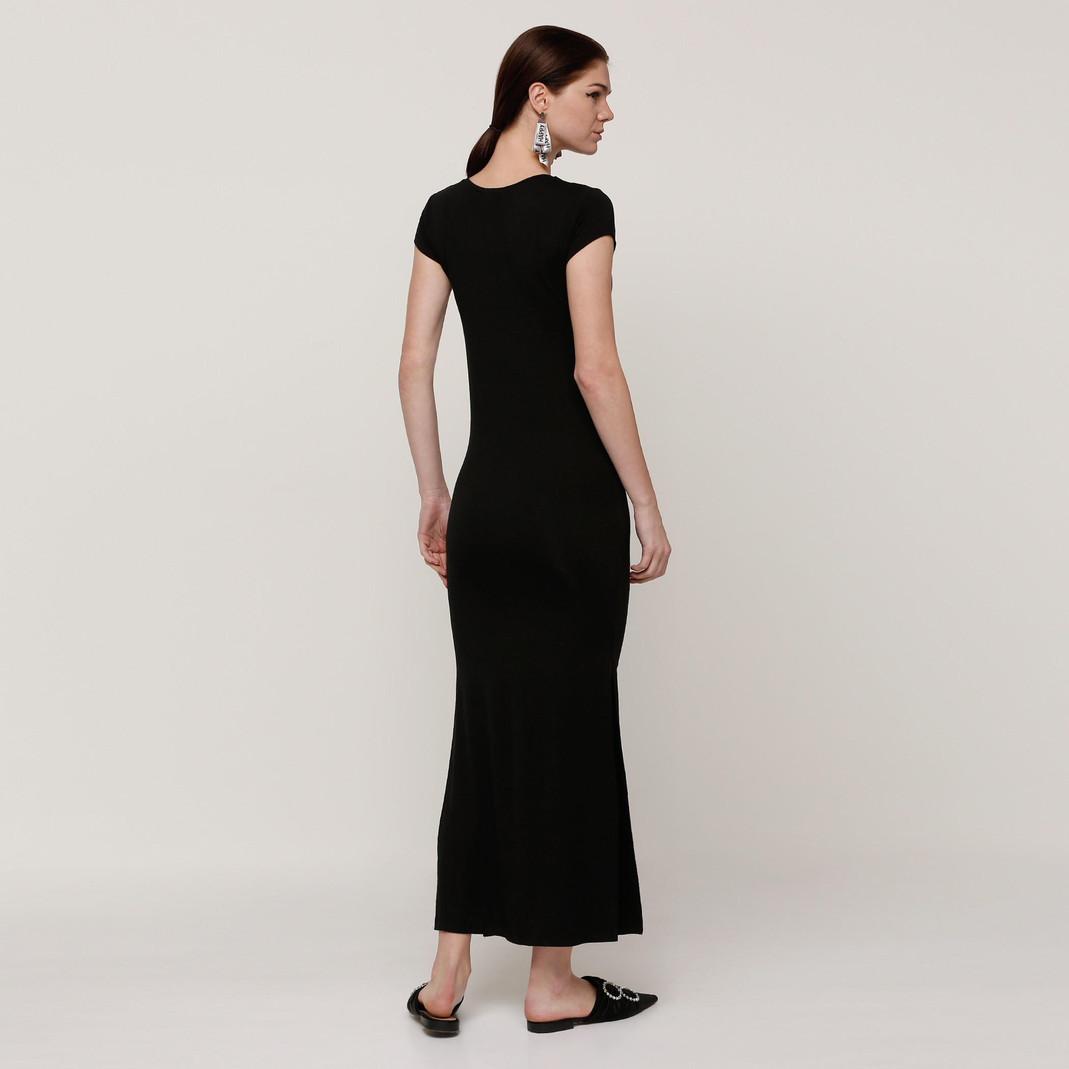 Smiley World Printed Round Neck Maxi Dress-women-clothing-dresses-image-2