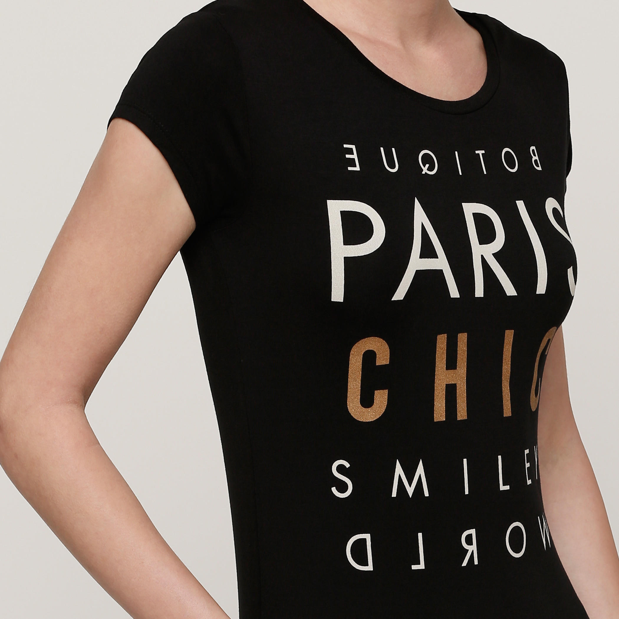 Smiley World Printed Round Neck Maxi Dress-women-clothing-dresses-image-4