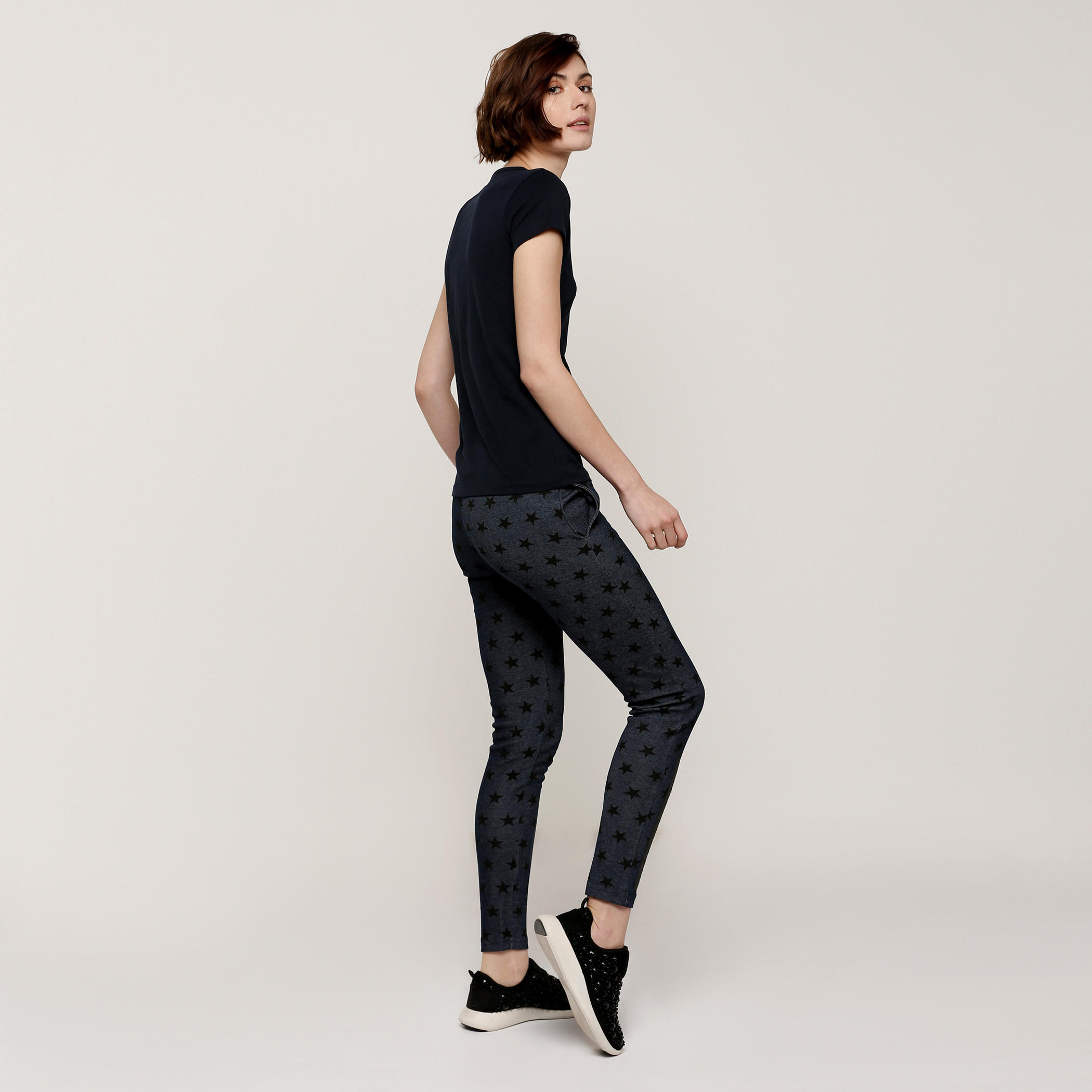 Smiley World Printed Full Length Pants with Pocket Detail-women-clothing-bottoms-trousers-image-5