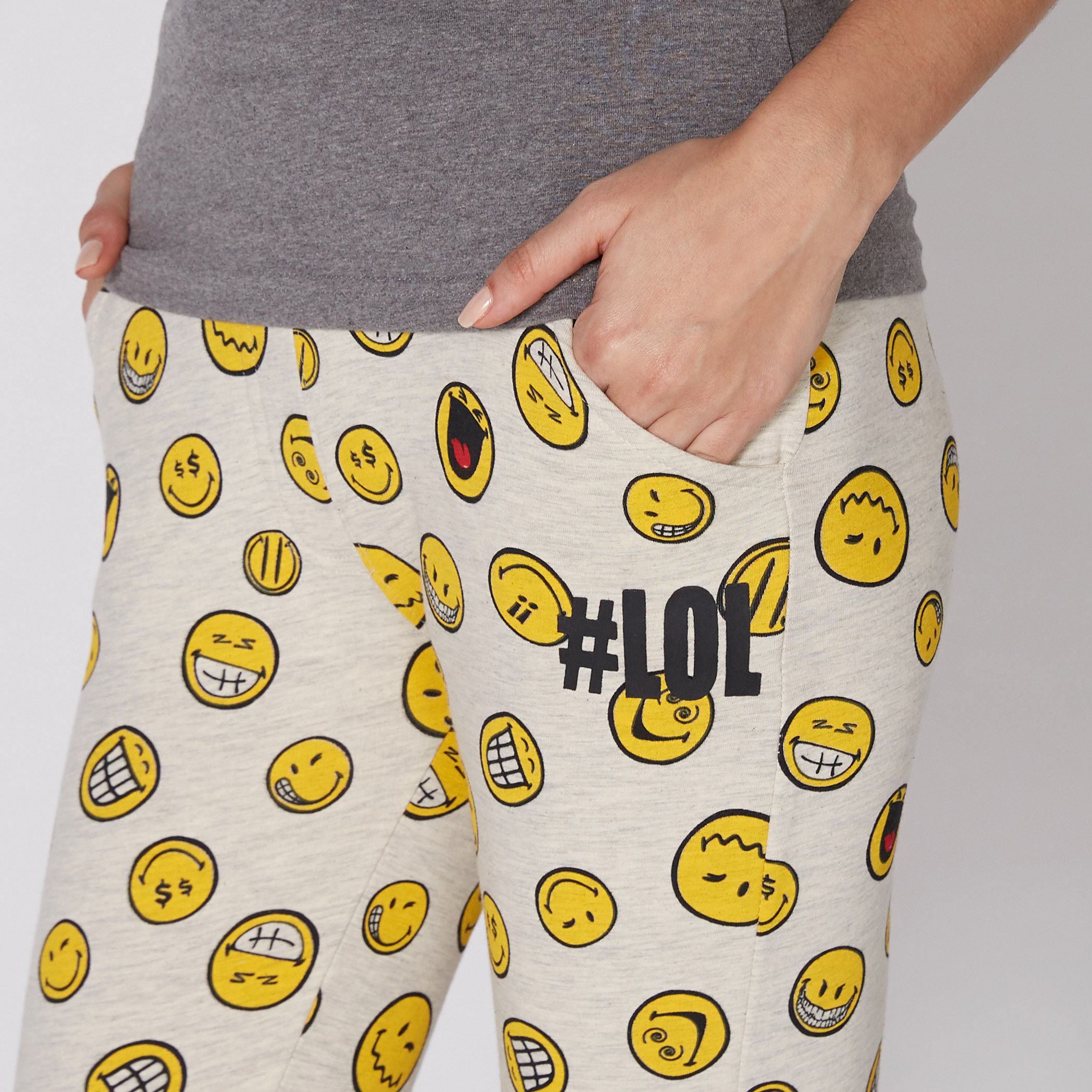 Smiley World Printed Full Length Jog Pants with Elasticised Waistband-women-clothing-bottoms-joggers-image-3