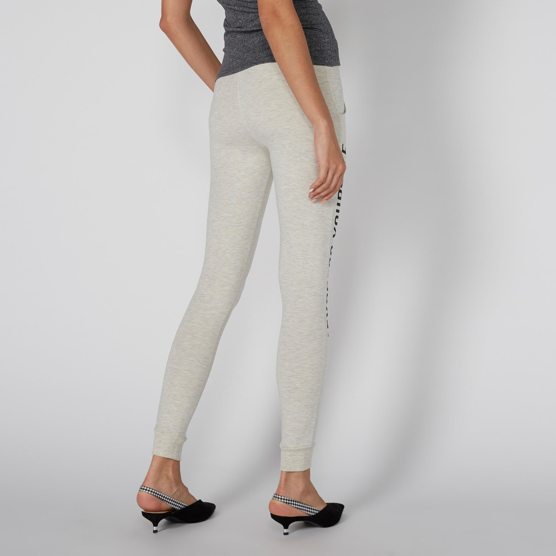 بنطال رياضي ميلانج بطبعات سمايلي وورلد-women-clothing-bottoms-joggers-image-4