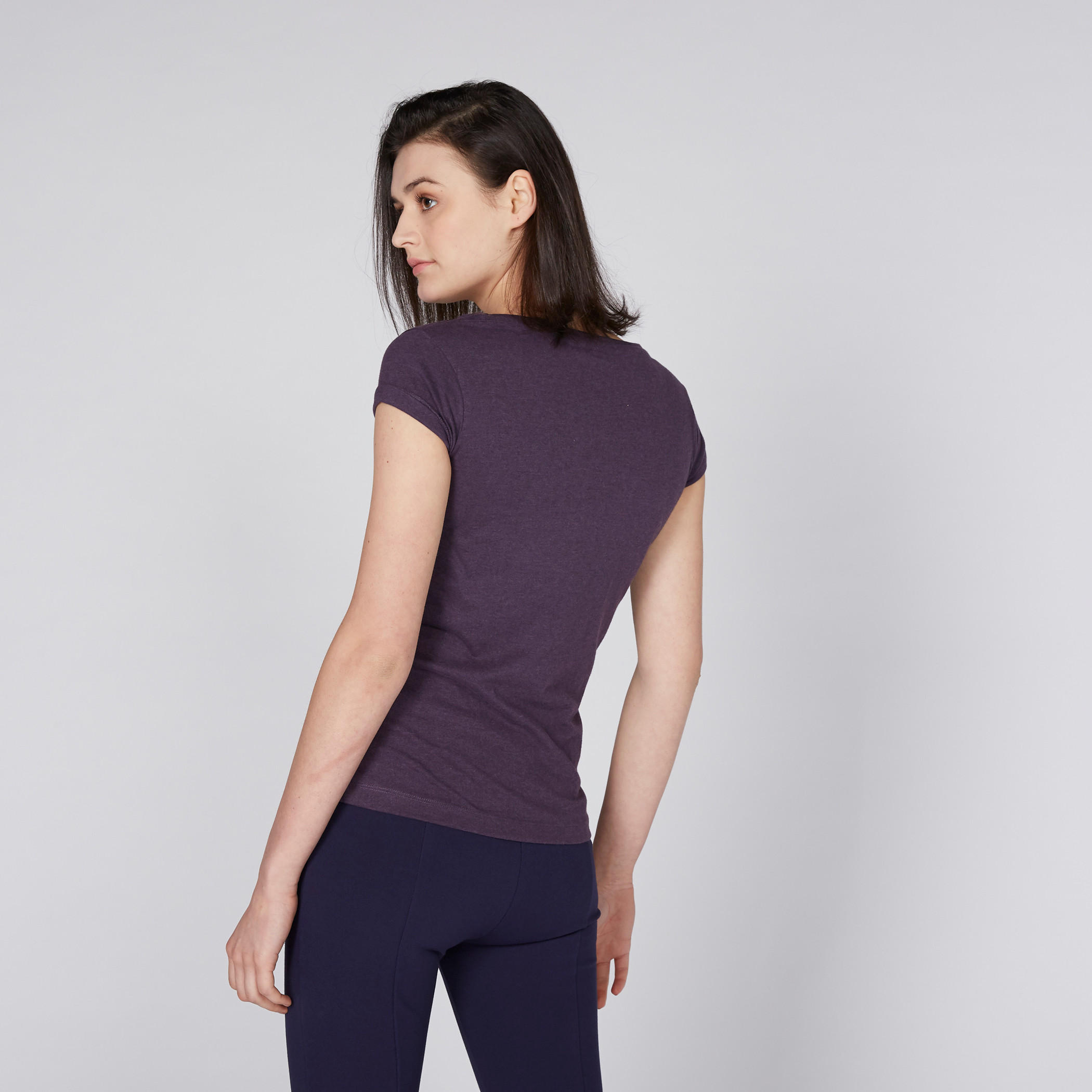 تيشيرت بياقة مستديرة وأكمام كاب وطبعات سمايلي وورلد-women-clothing-tshirts-image-2
