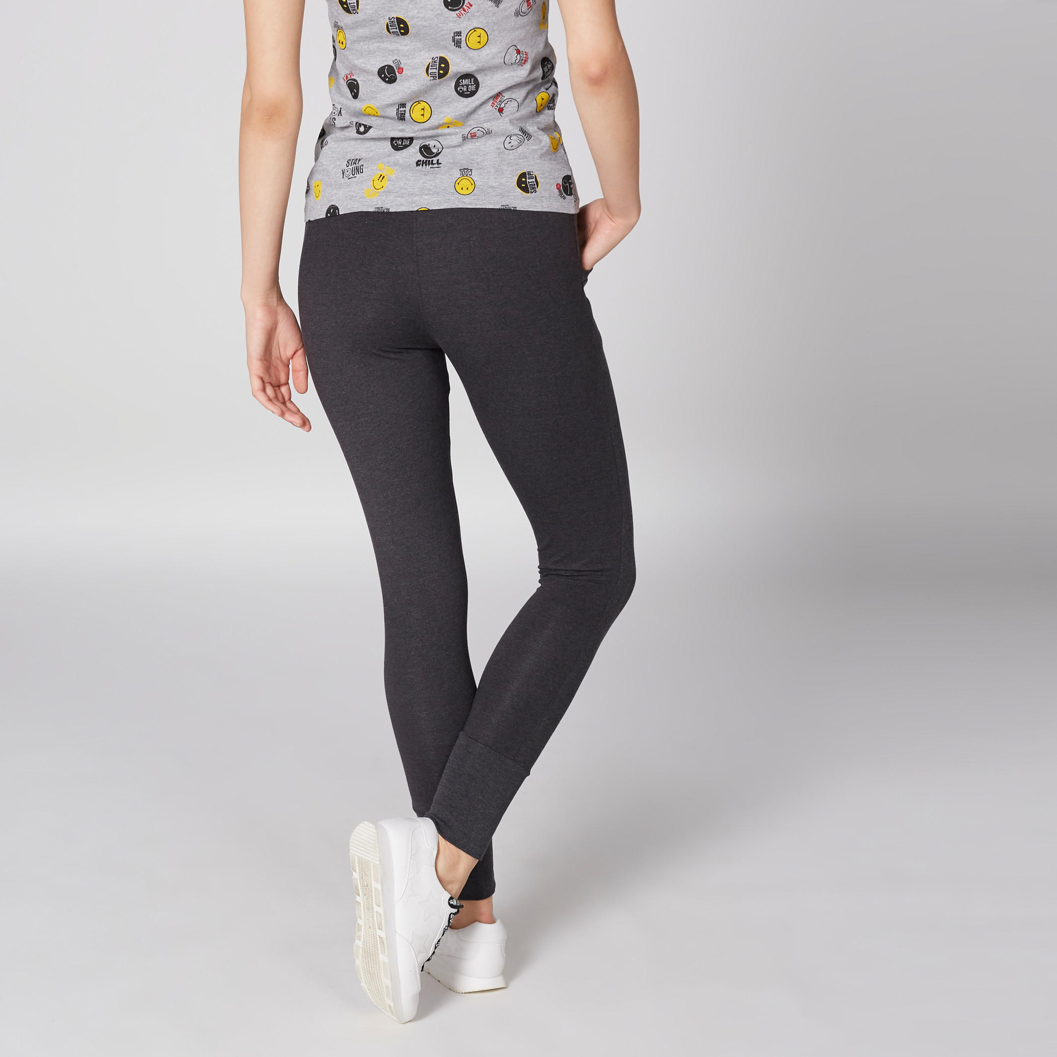 Smiley World Printed Full Length Jog Pants with Elasticised Waistband-women-clothing-bottoms-joggers-image-3