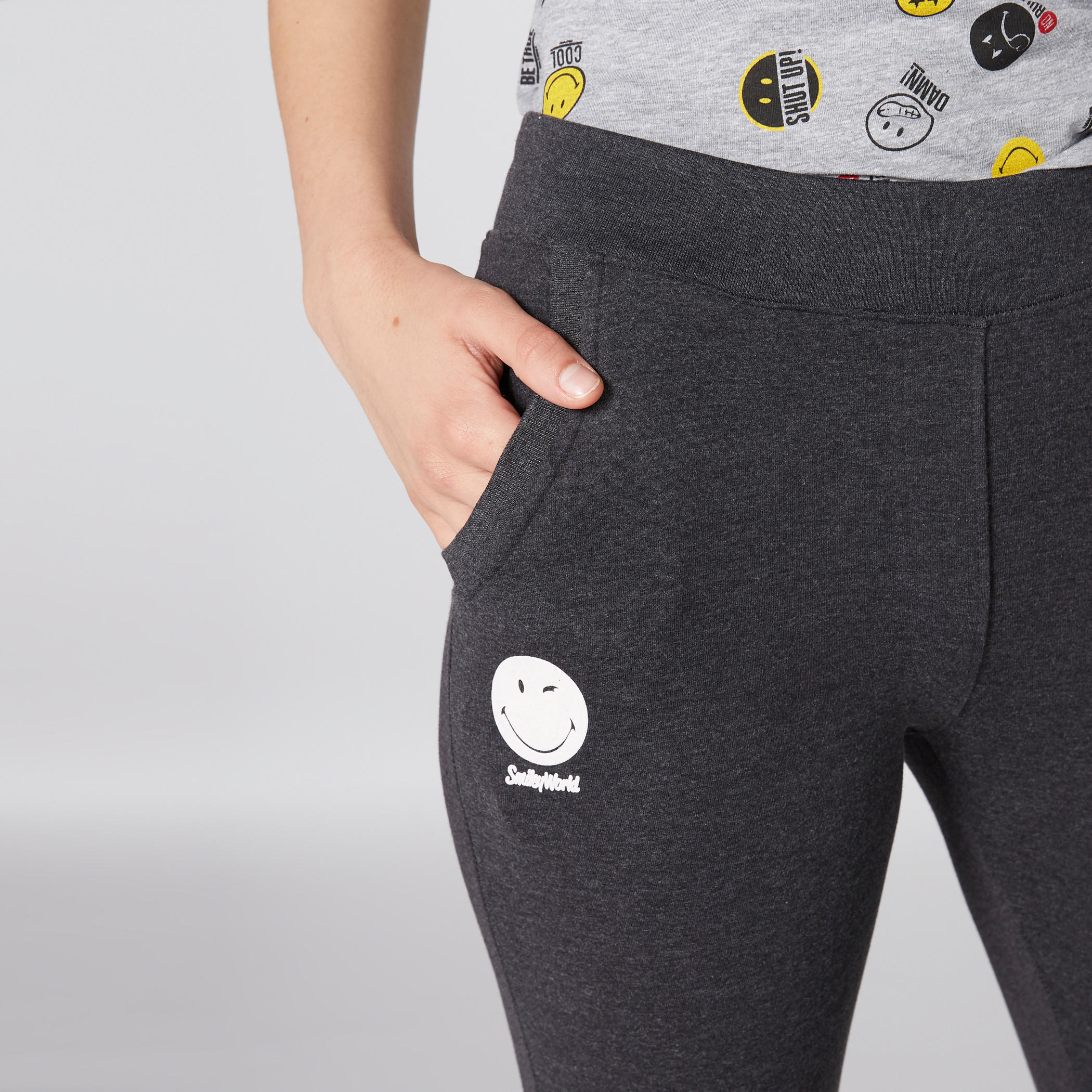 Smiley World Printed Full Length Jog Pants with Elasticised Waistband-women-clothing-bottoms-joggers-image-4