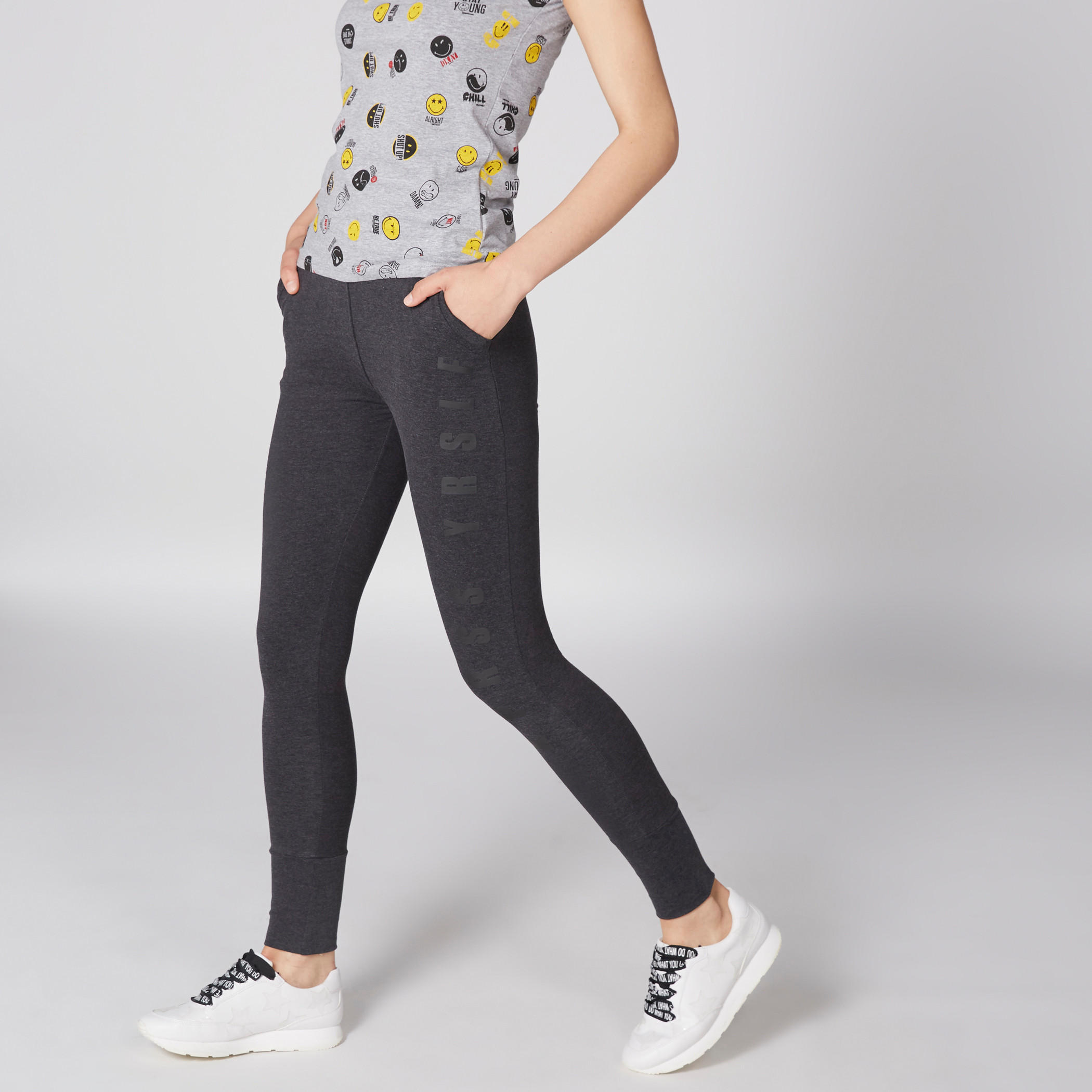 Smiley World Printed Full Length Jog Pants with Elasticised Waistband-women-clothing-bottoms-joggers-image-5