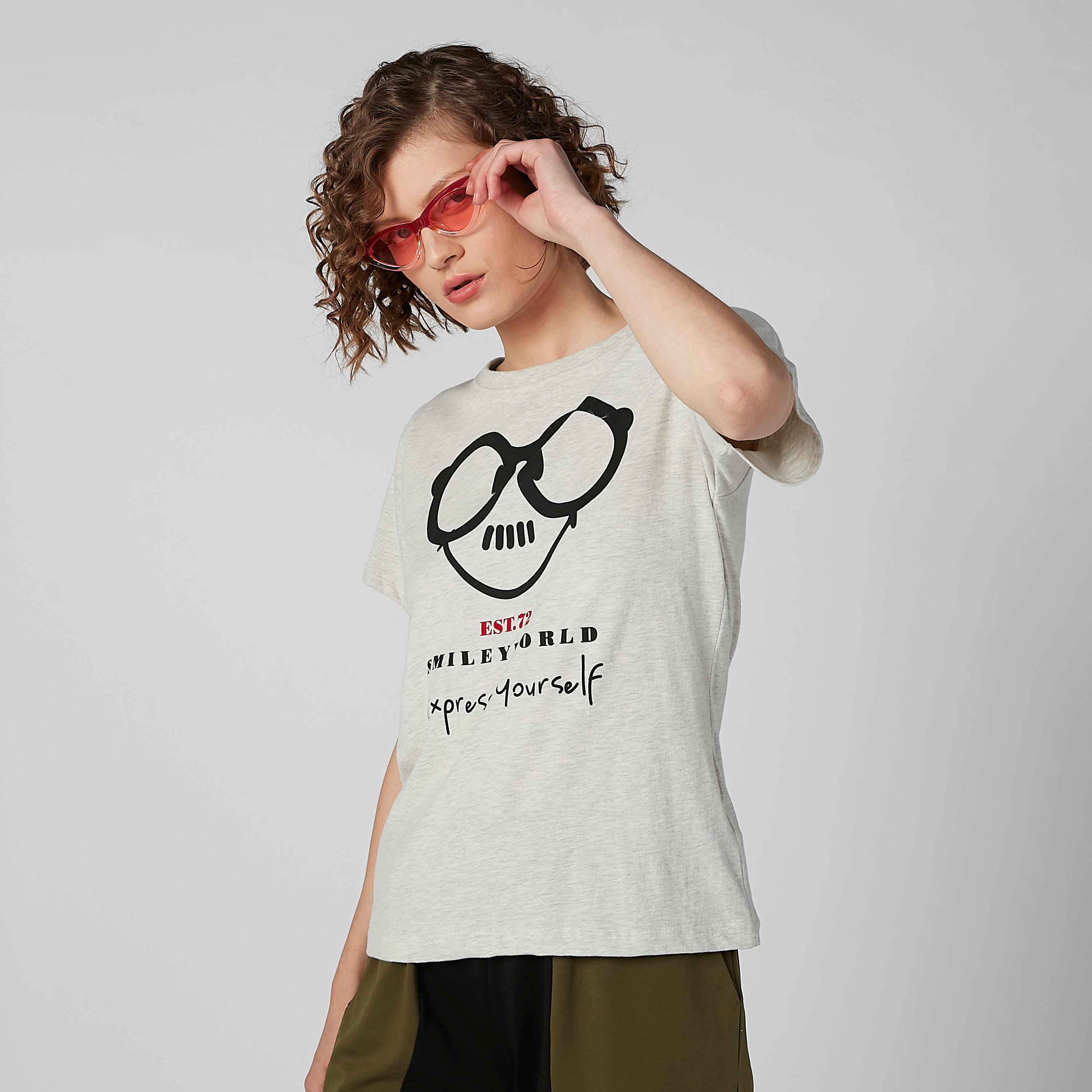 Sustainable Graphic Print Round Neck Top with Short Sleeves-women-clothing-tshirts-image-1