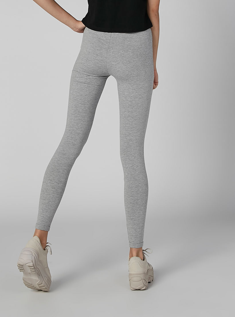 بنطال ليقنز سادة بخصر مطّاطي وطبعات سمايلي وورلد-women-clothing-bottoms-leggings-image-4