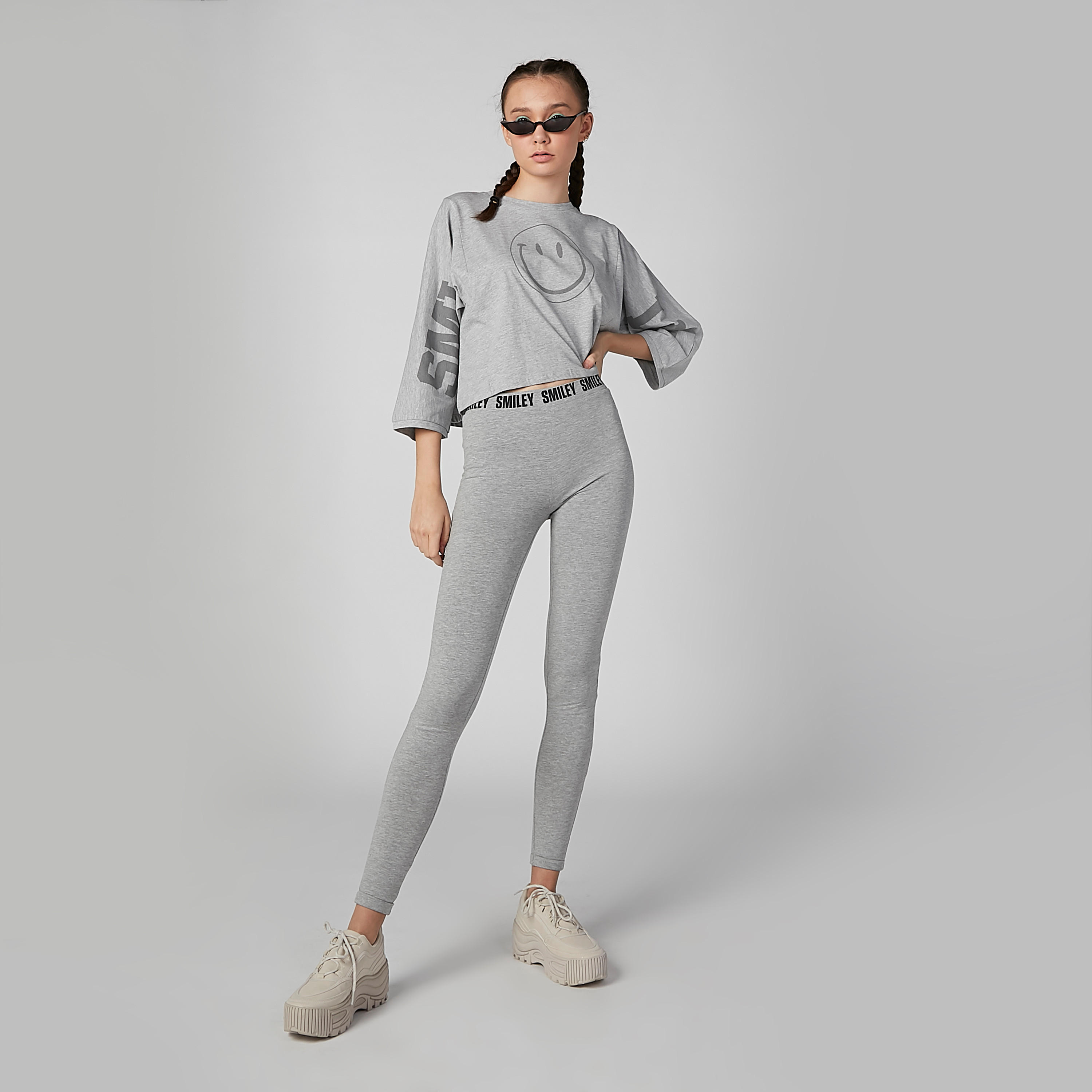 تيشيرت بياقة مستديرة وأكمام 3/4 وطبعات-women-clothing-tshirts-image-1
